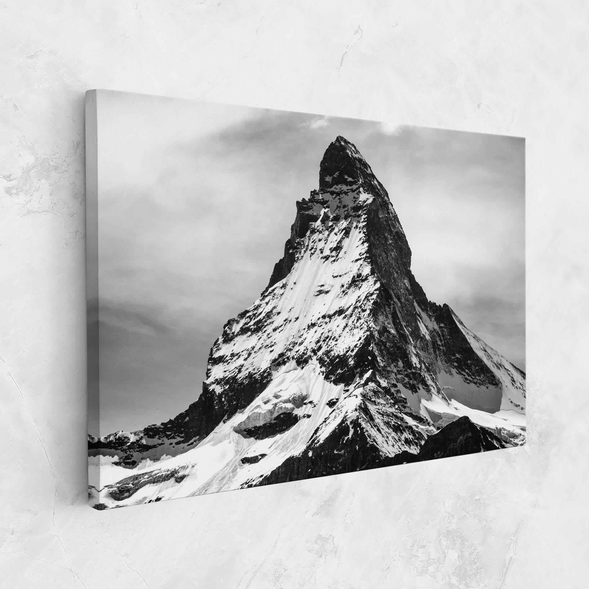 Vászonkép Snowy Black Mountain mockup 1
