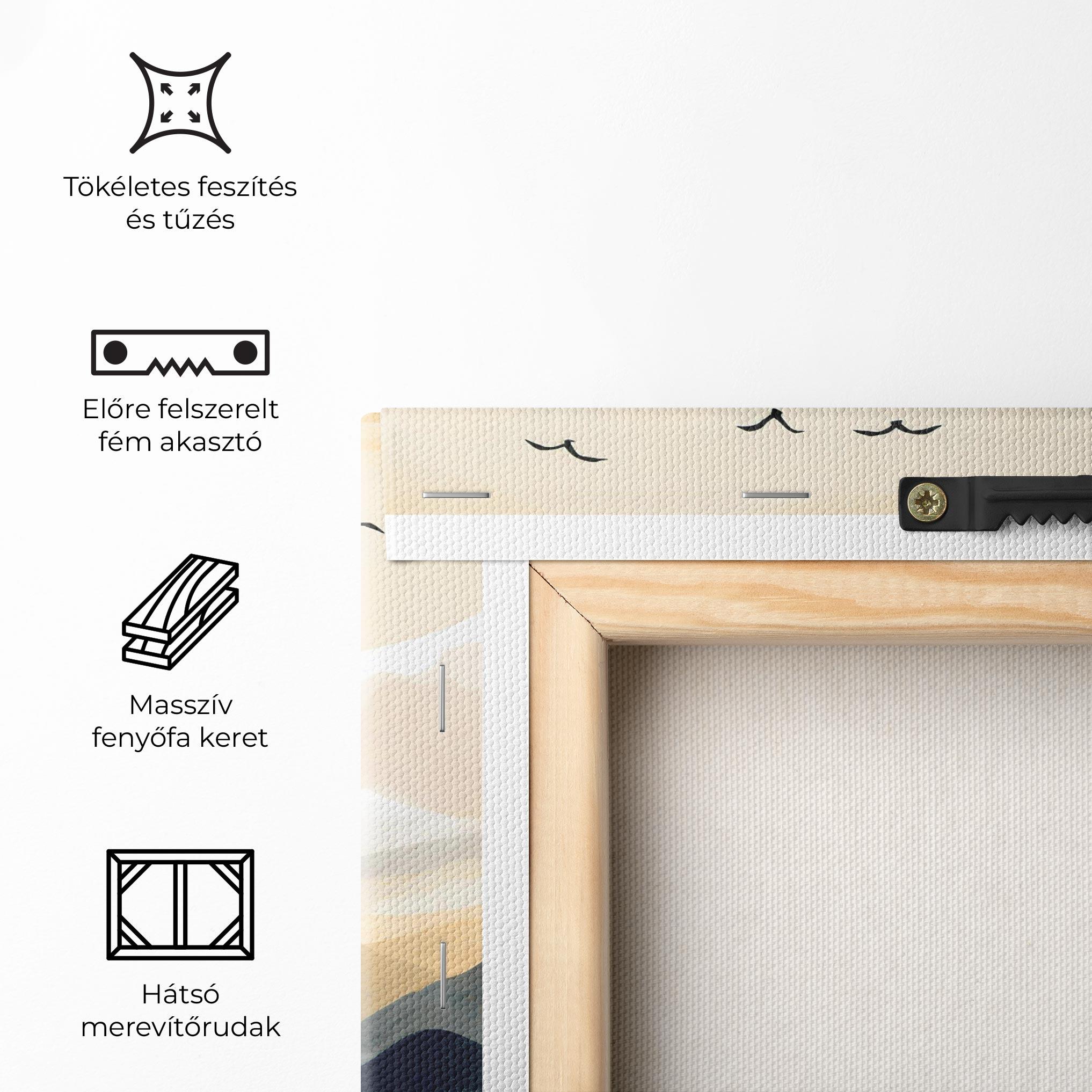 Vászonkép Gold Foggy Blue mockup 5