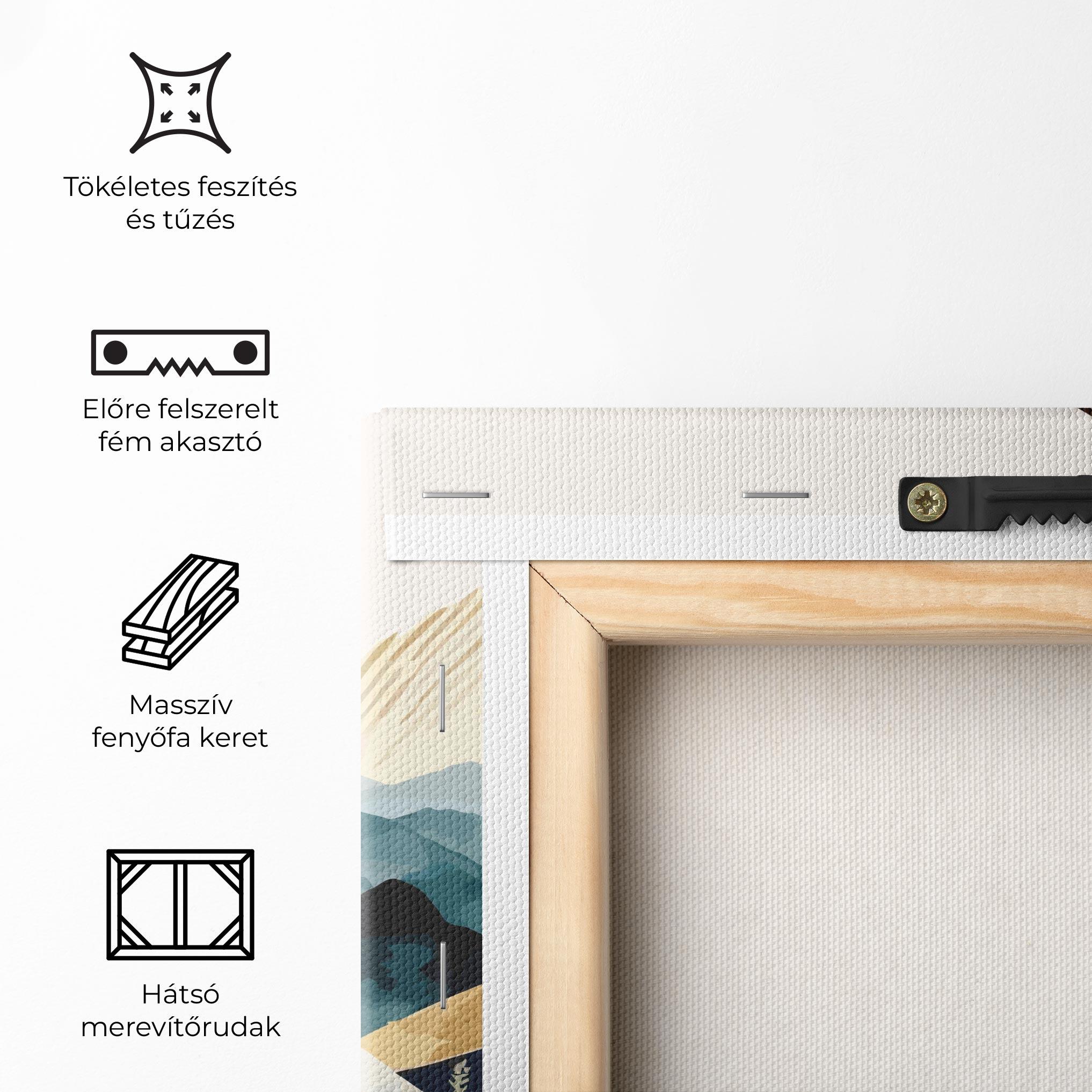 Vászonkép Gold Green Mountain mockup 5