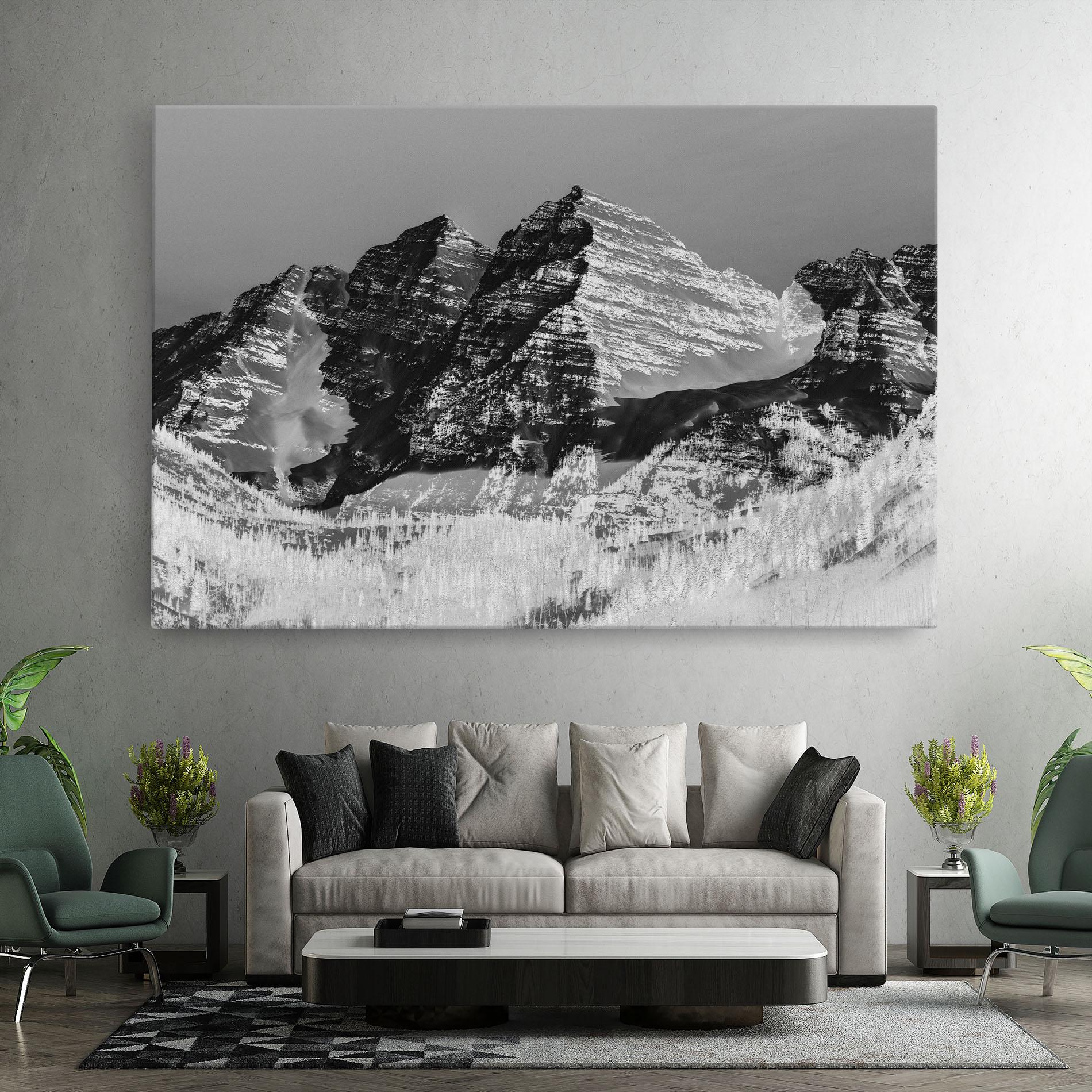 Vászonkép Green Shades Mountain mockup 7