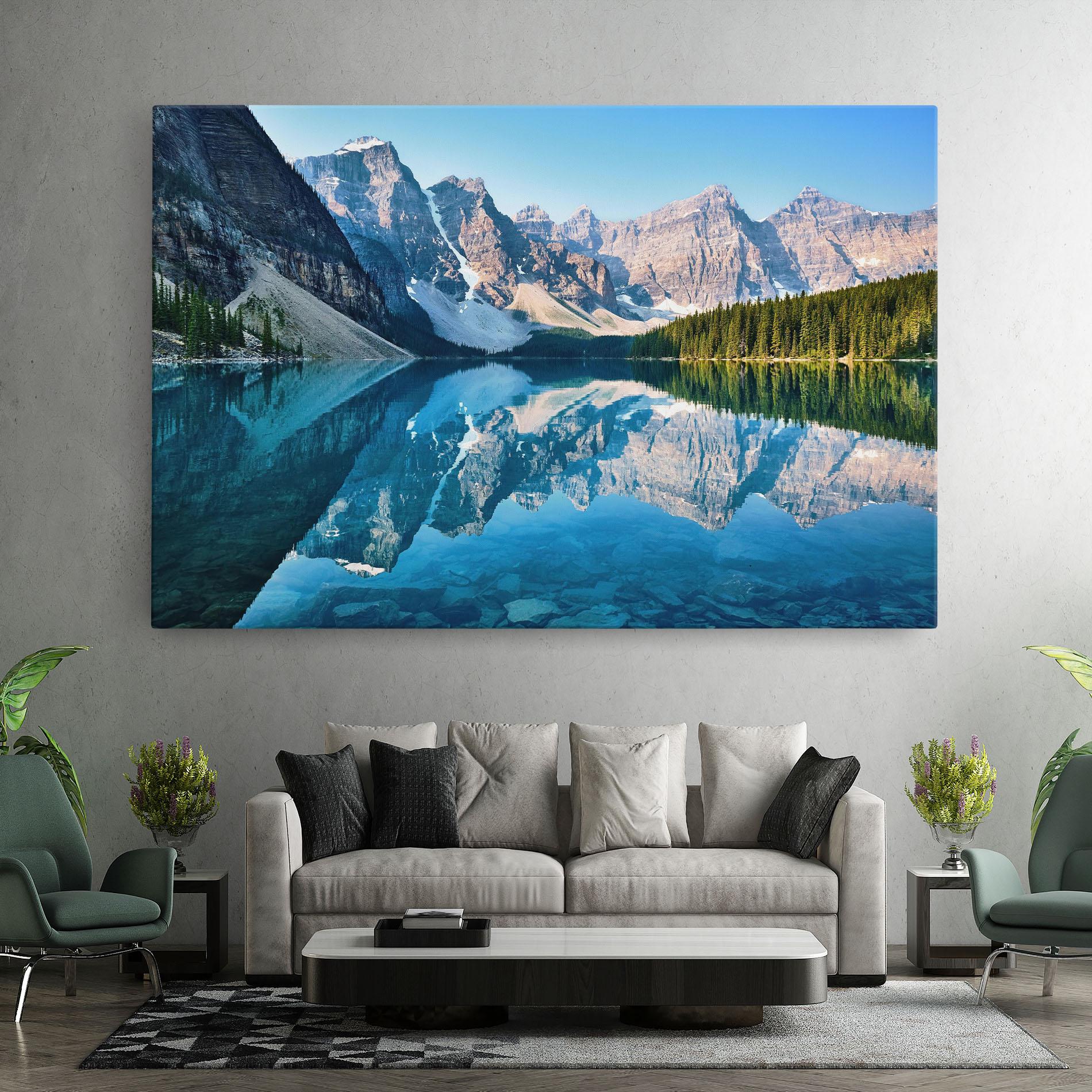 Vászonkép Mountain Crystal Lake mockup 7