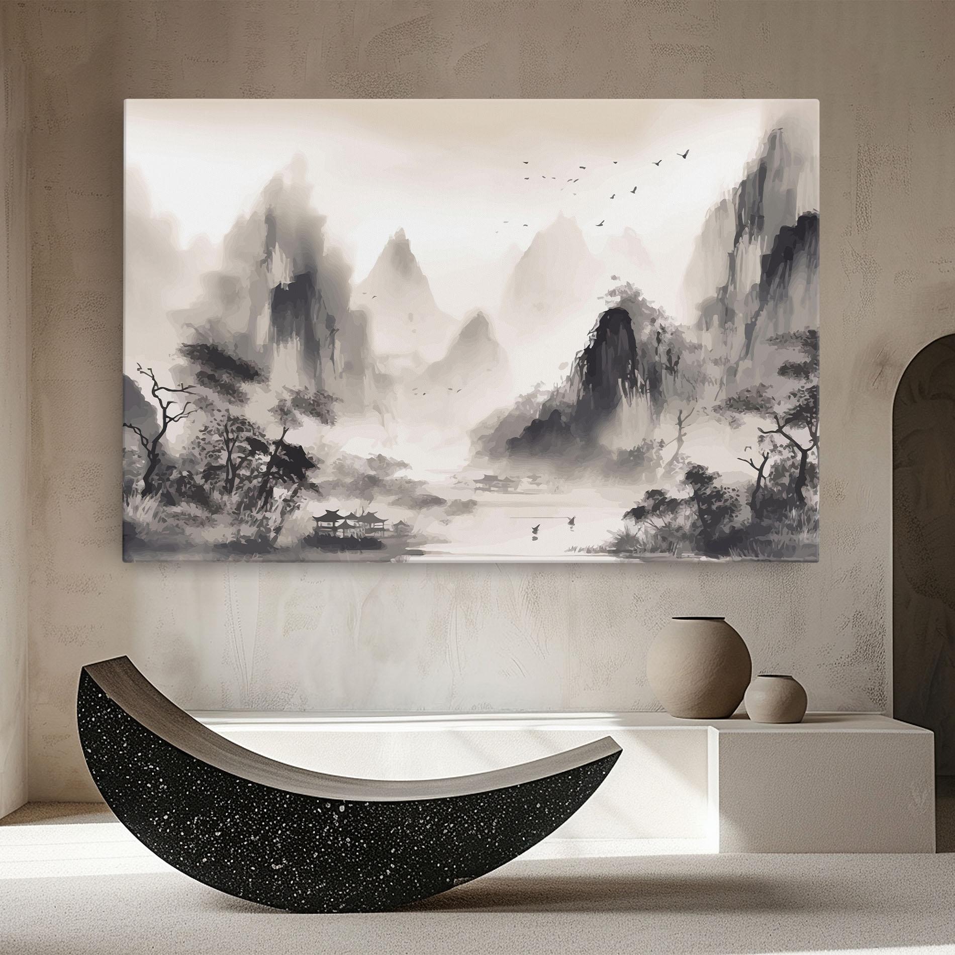 Vászonkép Far Away Mountain mockup 8