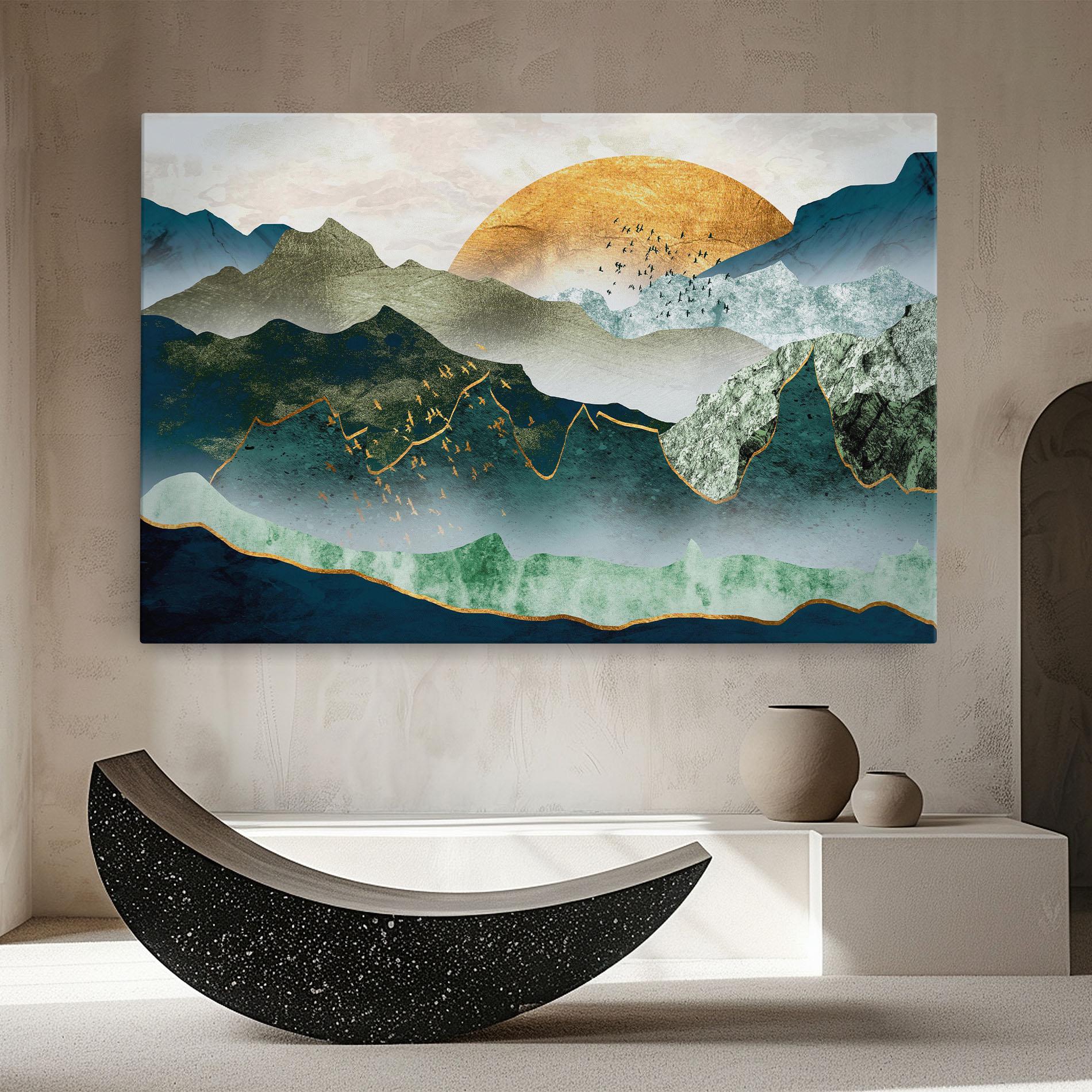 Vászonkép Golden Mountains mockup 8