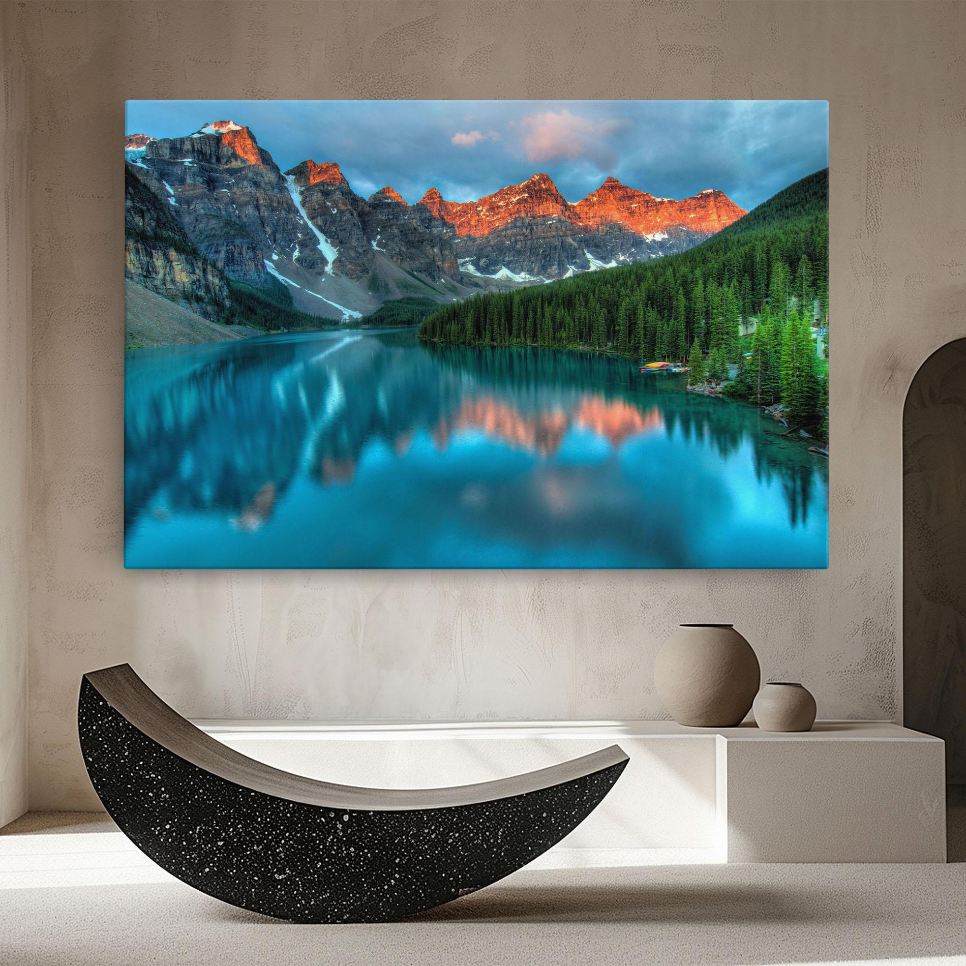 Vászonkép Lake Reflection mockup 8