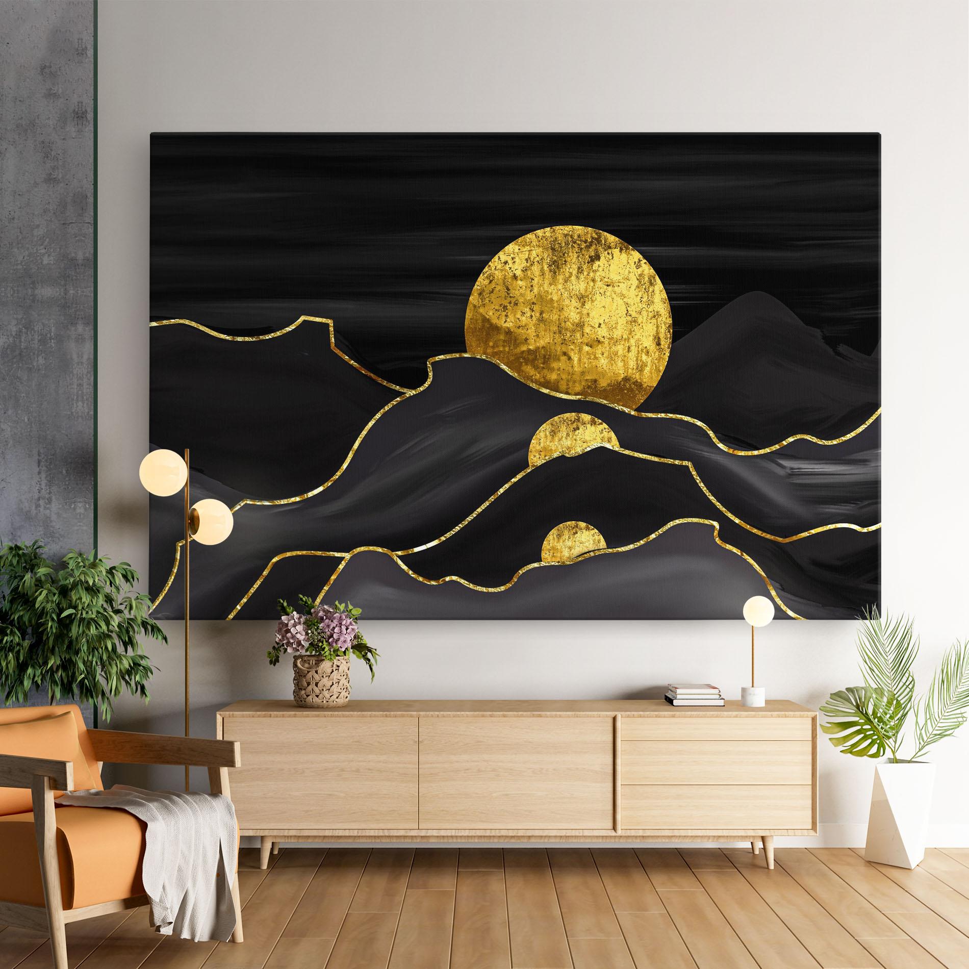 Vászonkép Black Moutains mockup 9