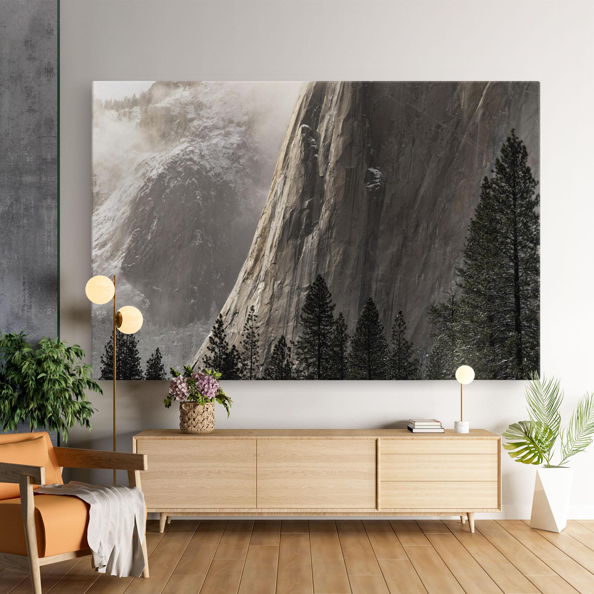 Vászonkép Green Tree Mountain mockup 9