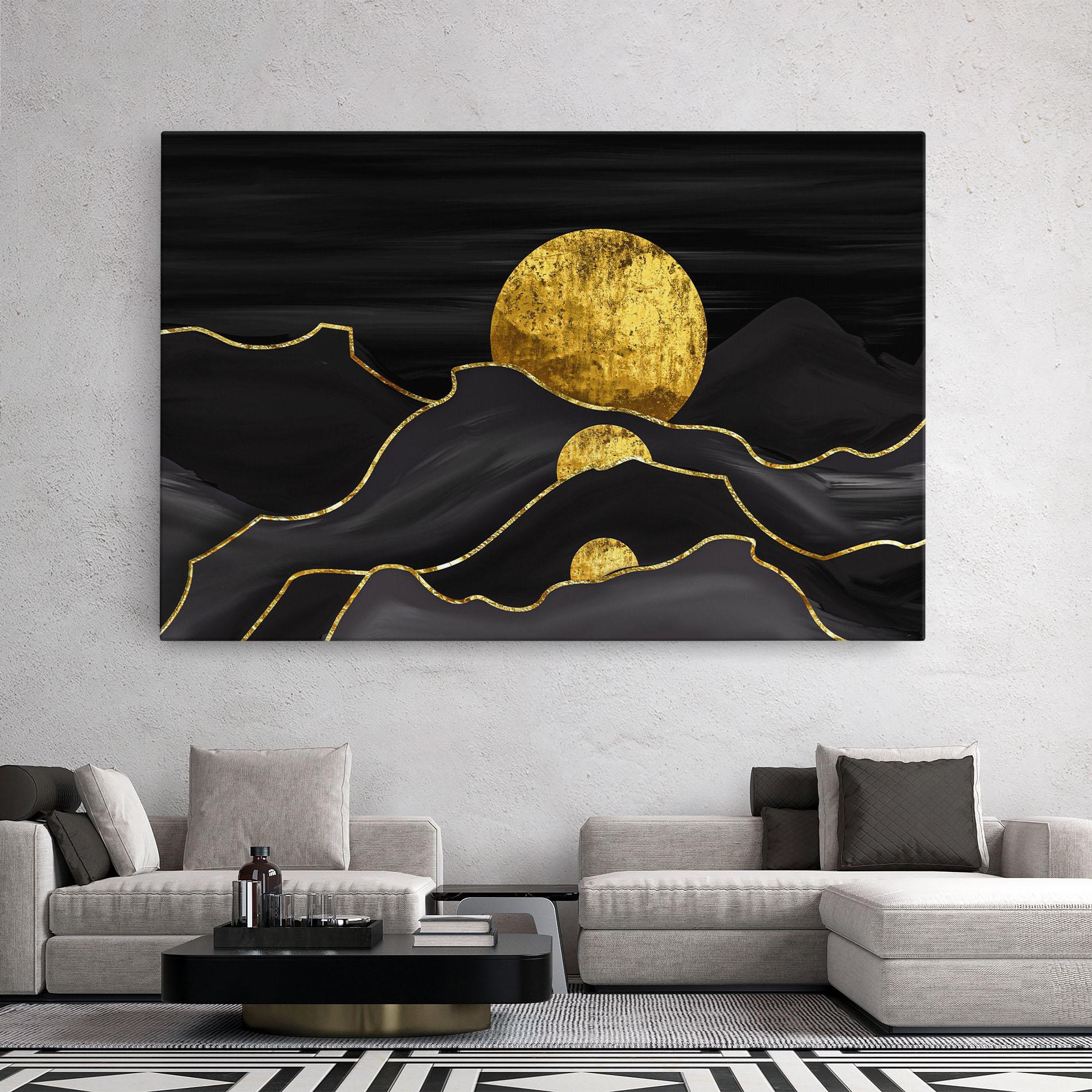 Vászonkép Black Moutains mockup 2