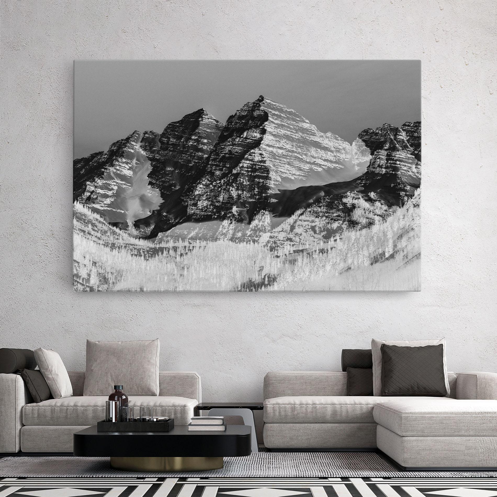 Vászonkép Green Shades Mountain mockup 2