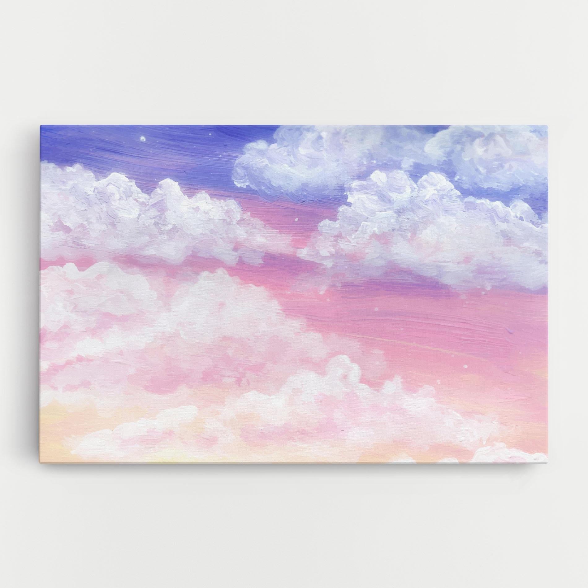 Vászonkép Cloud Paint Texture mockup 0