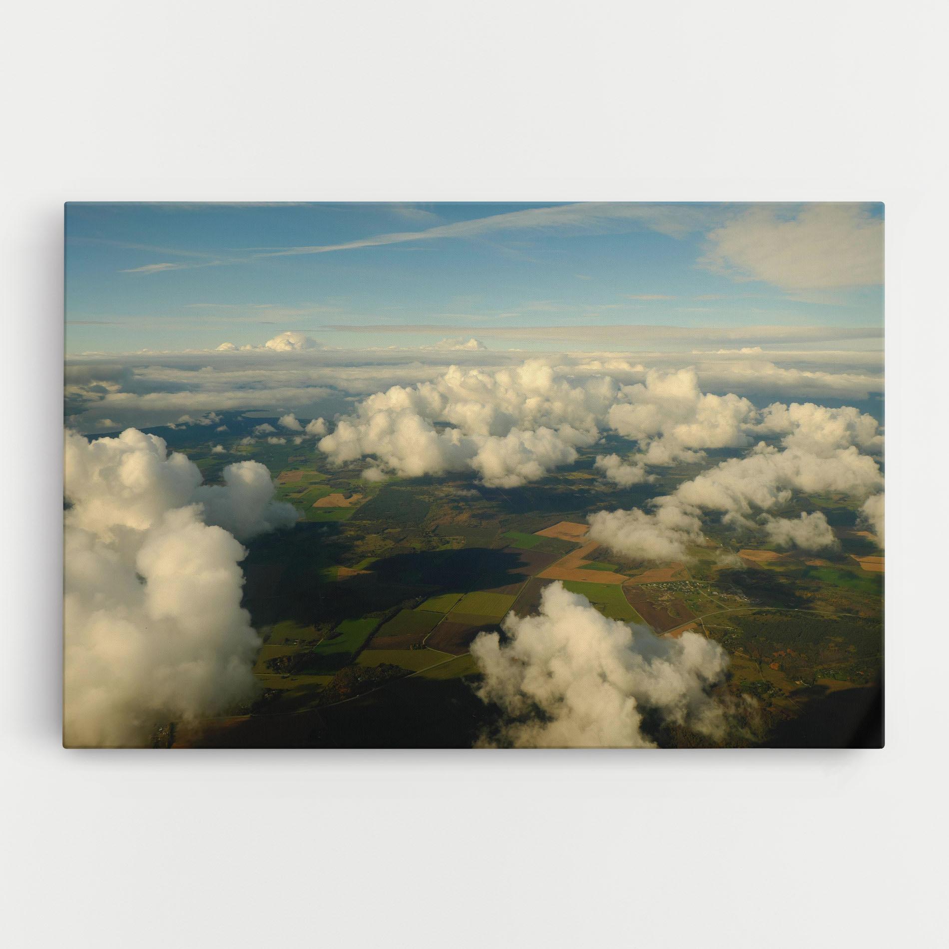 Vászonkép Clouds View From Plane mockup 0