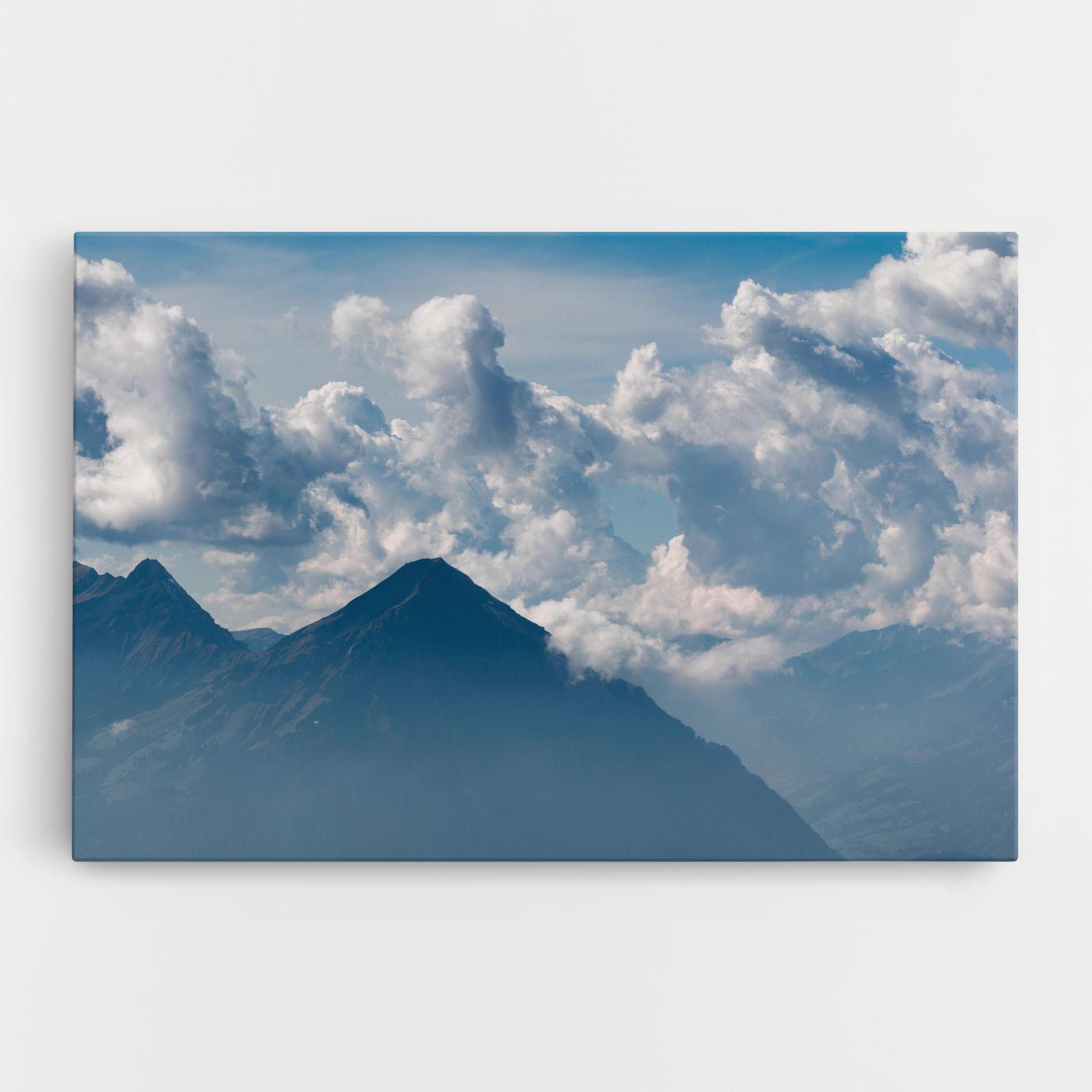 Vászonkép Cloudy View Mountain mockup 0