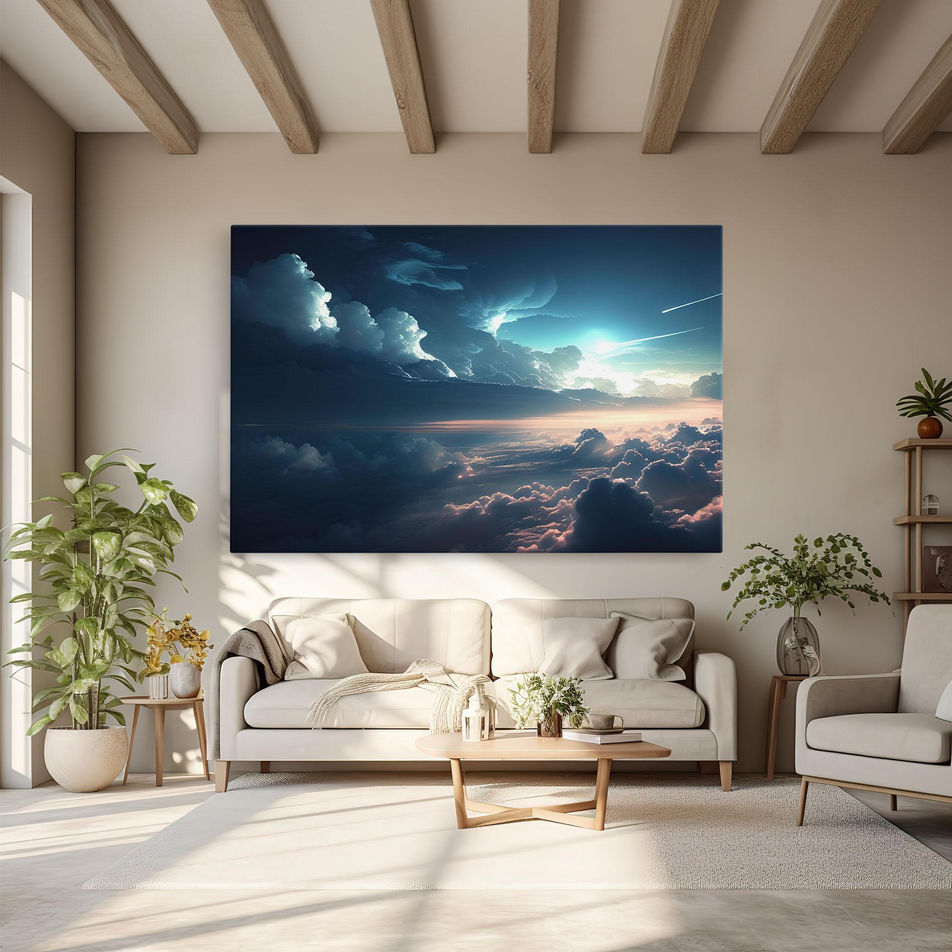 Vászonkép Dark Clouds mockup 6