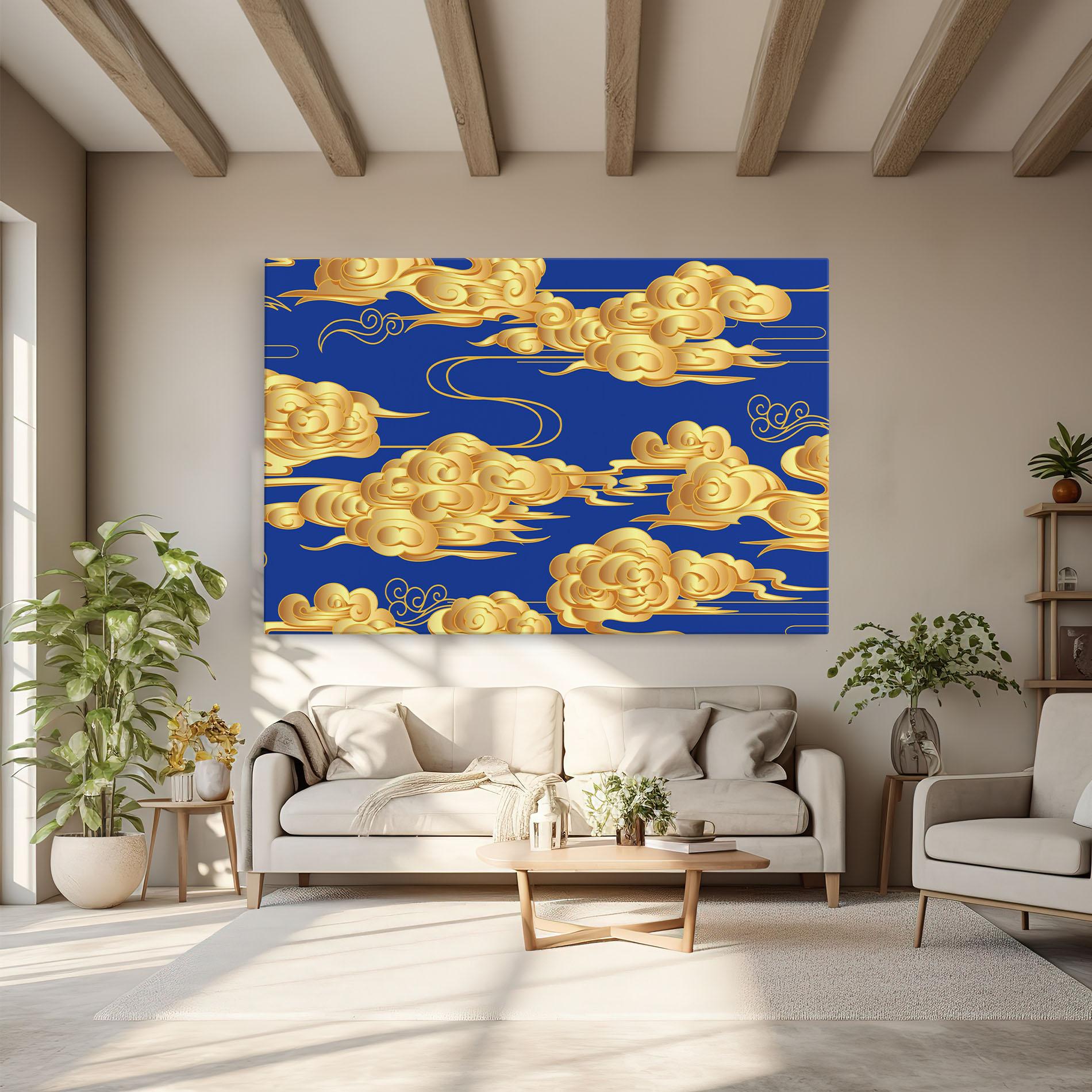 Vászonkép Gold Clouds mockup 6