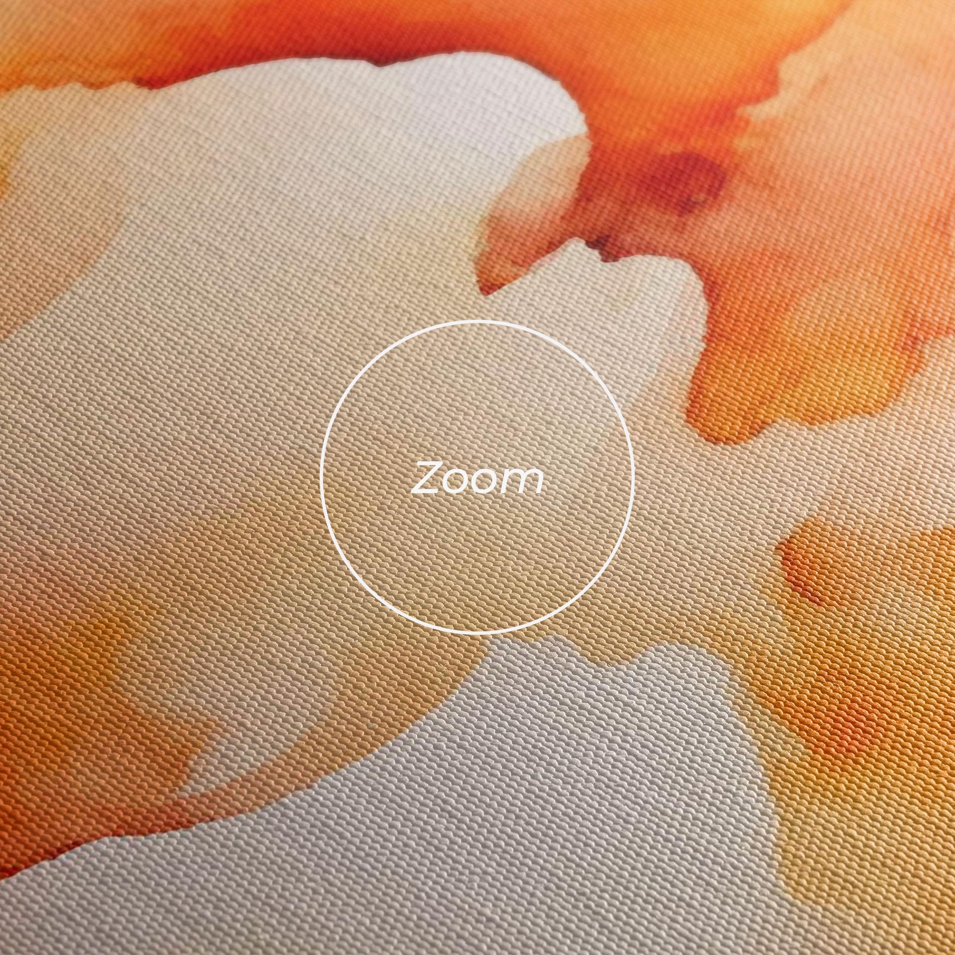 Vászonkép Abstract Orange Cloud mockup 3