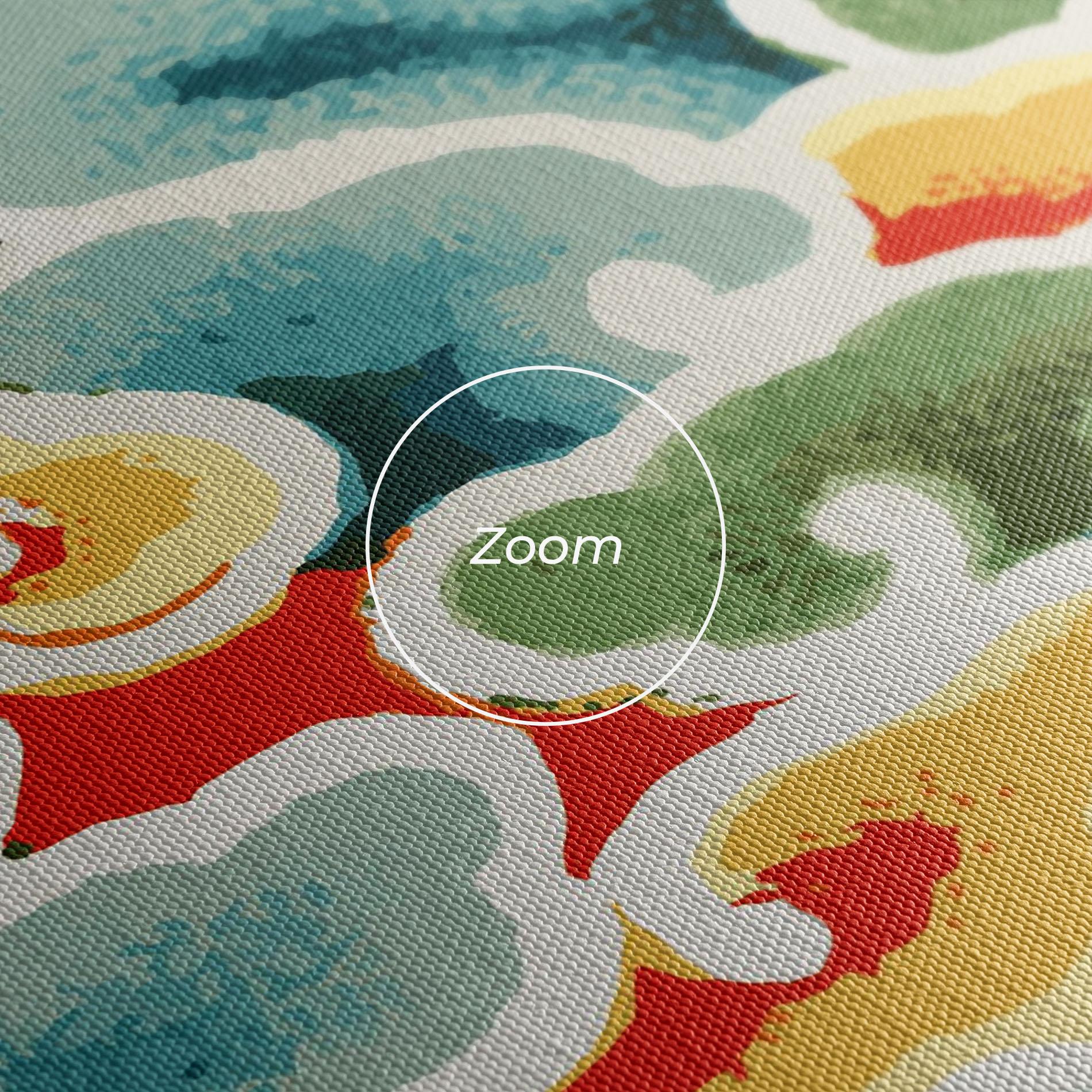 Vászonkép Green Blue Clouds mockup 3