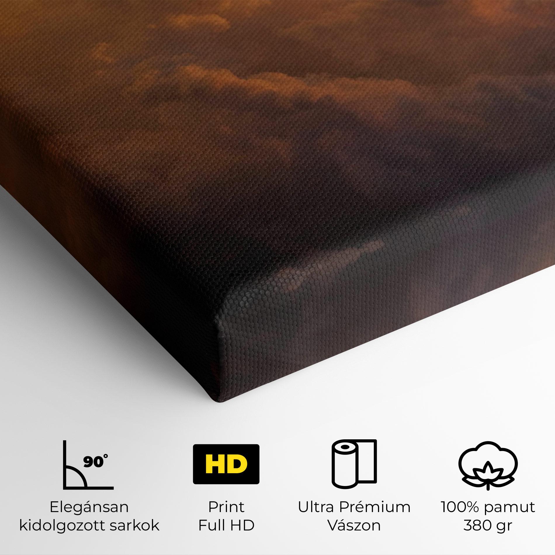 Vászonkép Brown Orange Clouds mockup 4