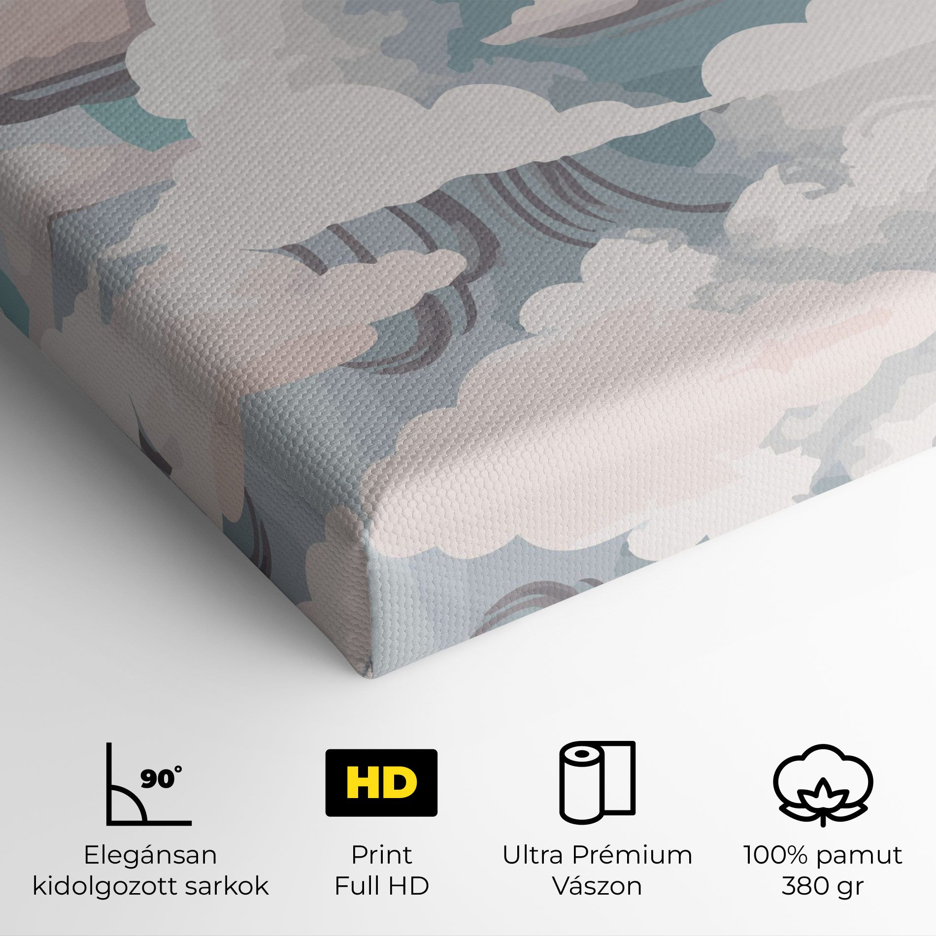 Cloud White Art mockup 4
