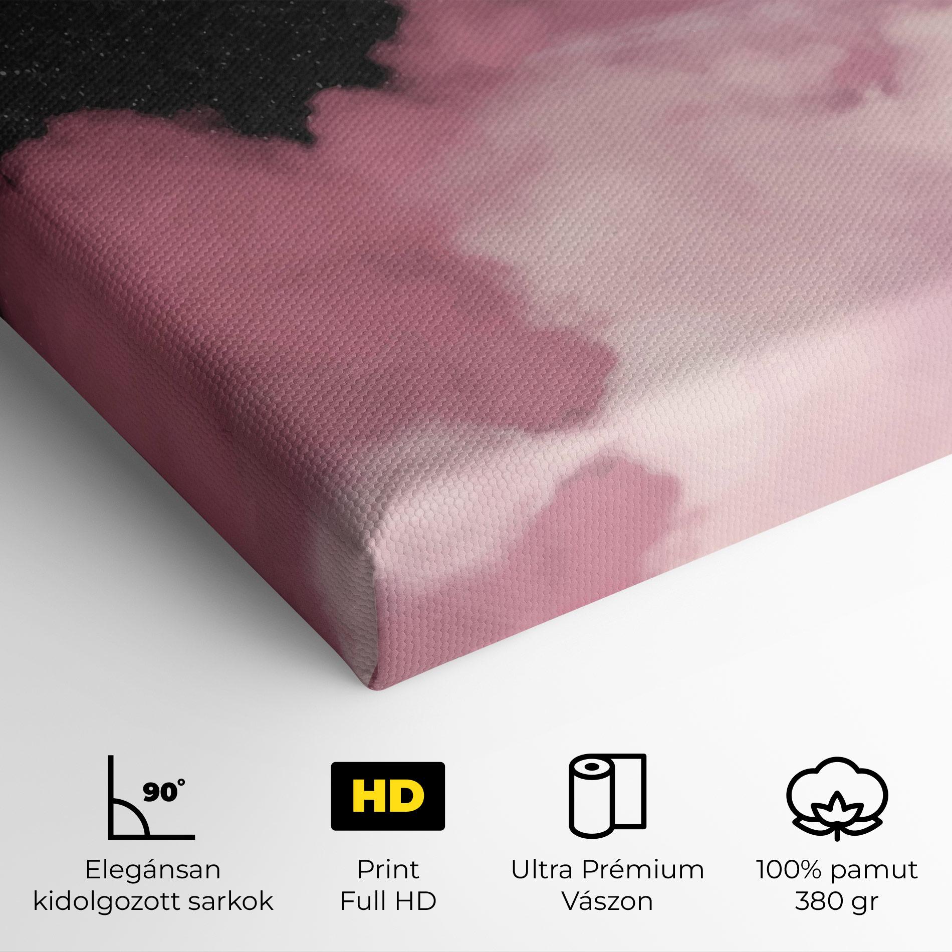 Vászonkép Clouds Text Pink mockup 4