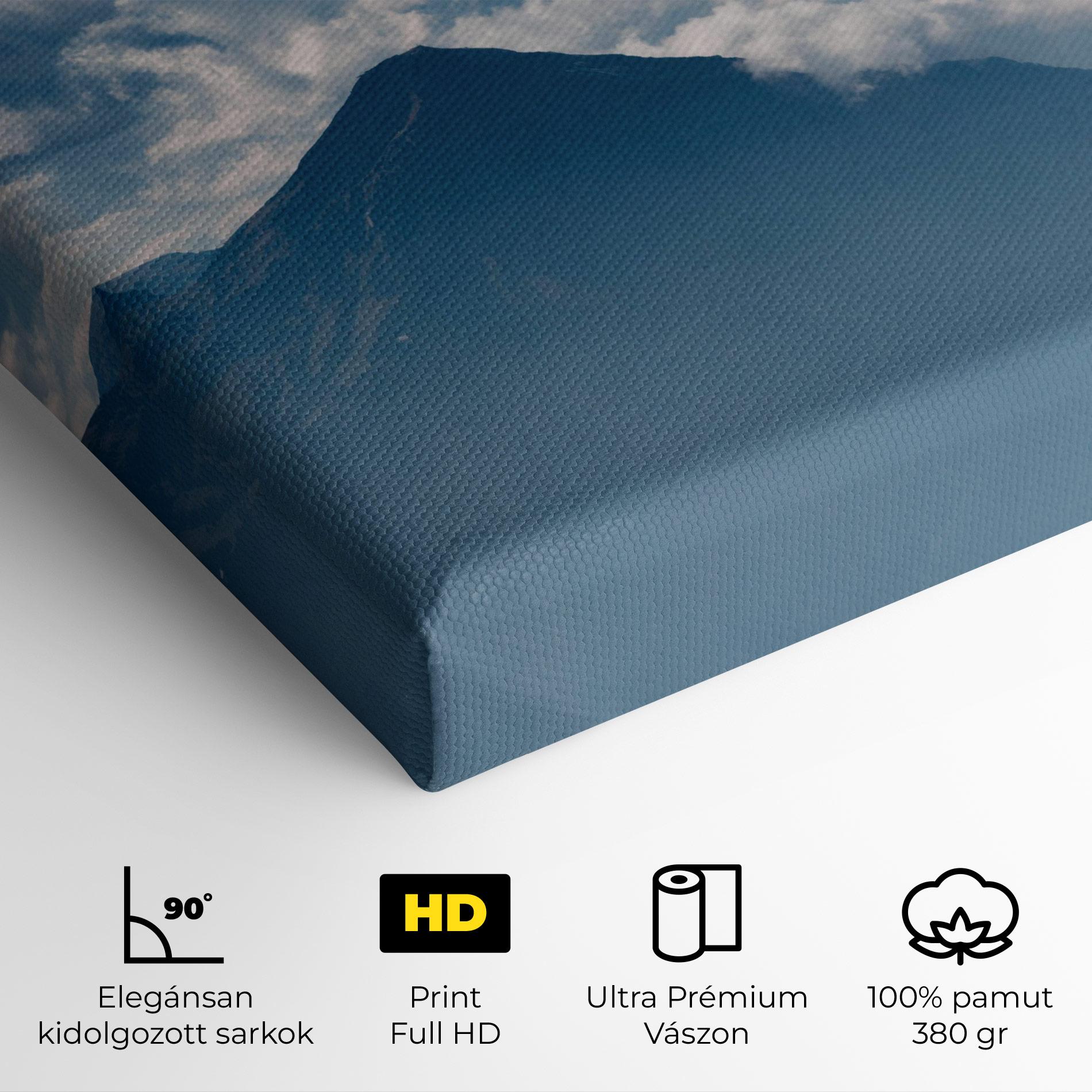 Vászonkép Cloudy View Mountain mockup 4