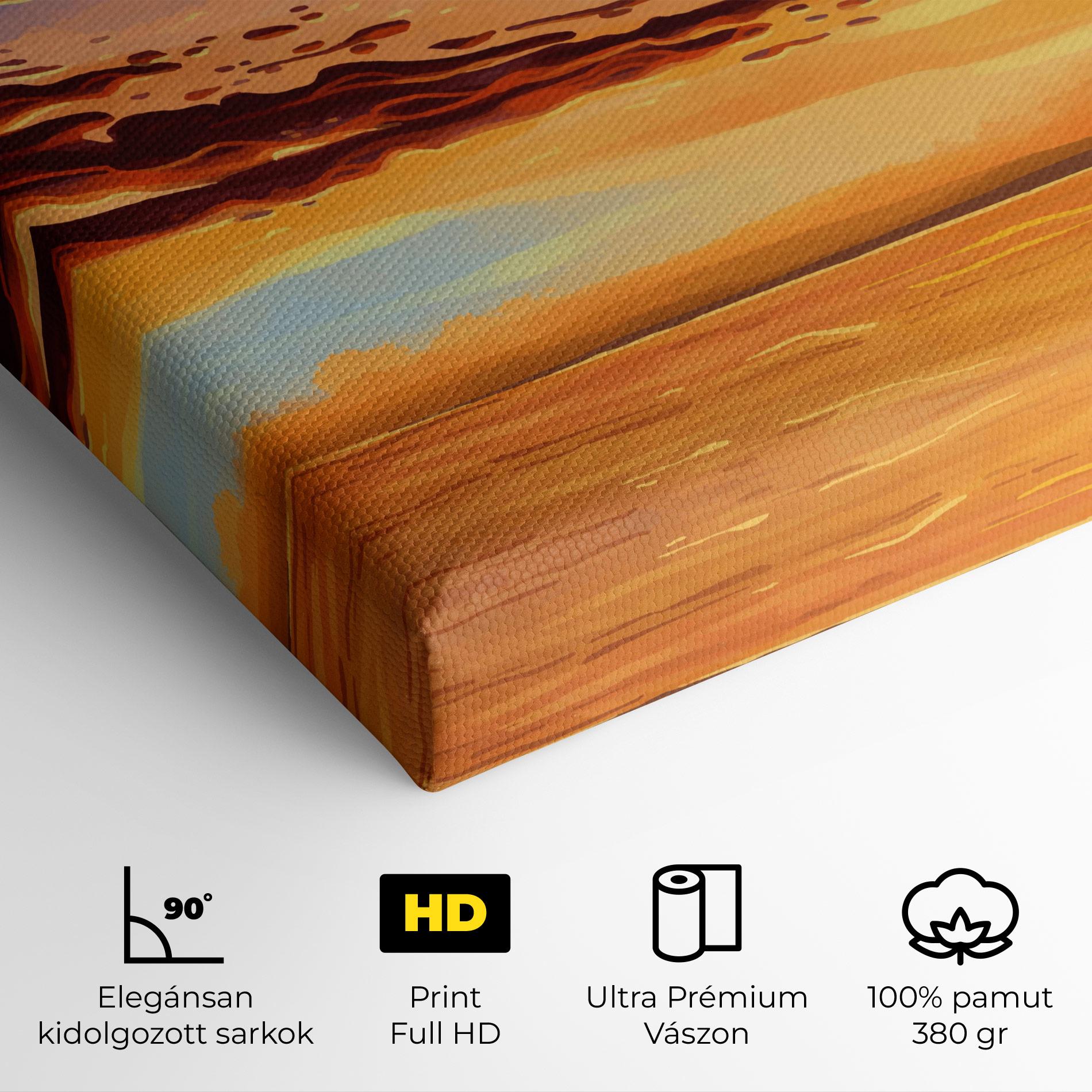 Vászonkép Dark Cloud Sunset mockup 4