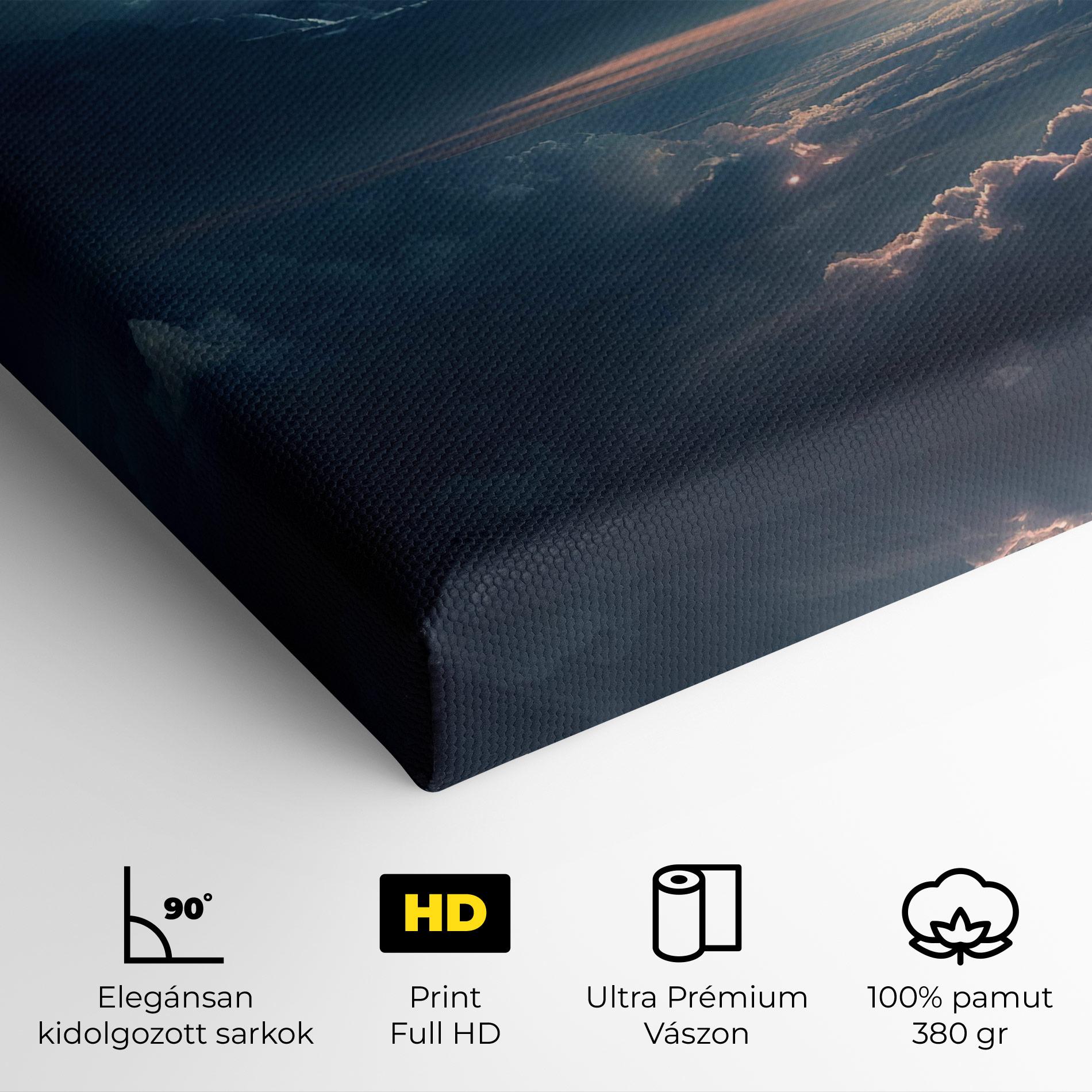 Vászonkép Dark Clouds mockup 4