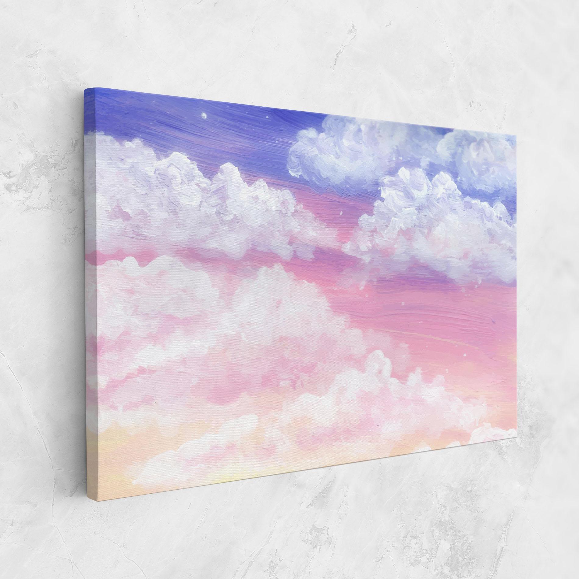 Vászonkép Cloud Paint Texture mockup 1