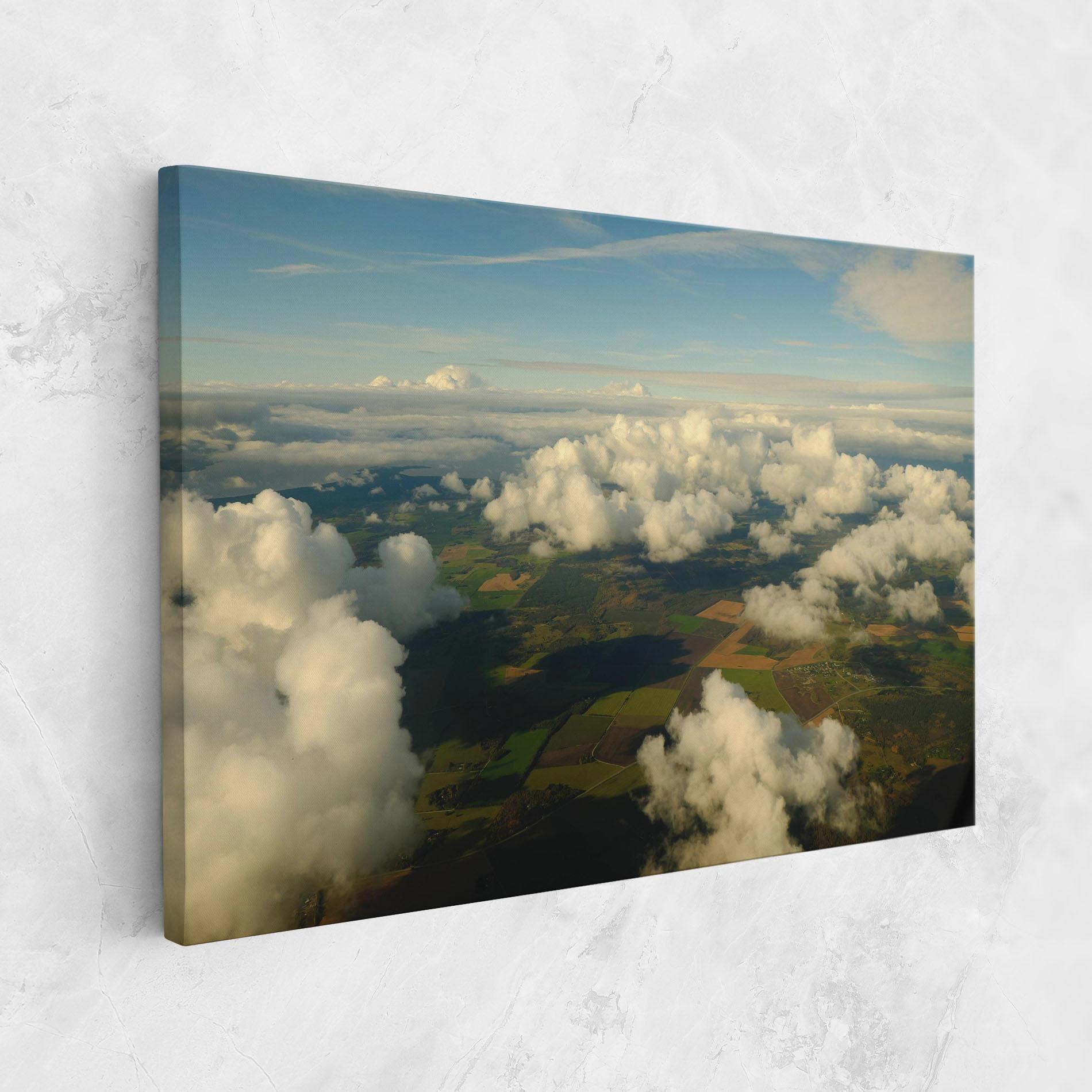 Vászonkép Clouds View From Plane mockup 1