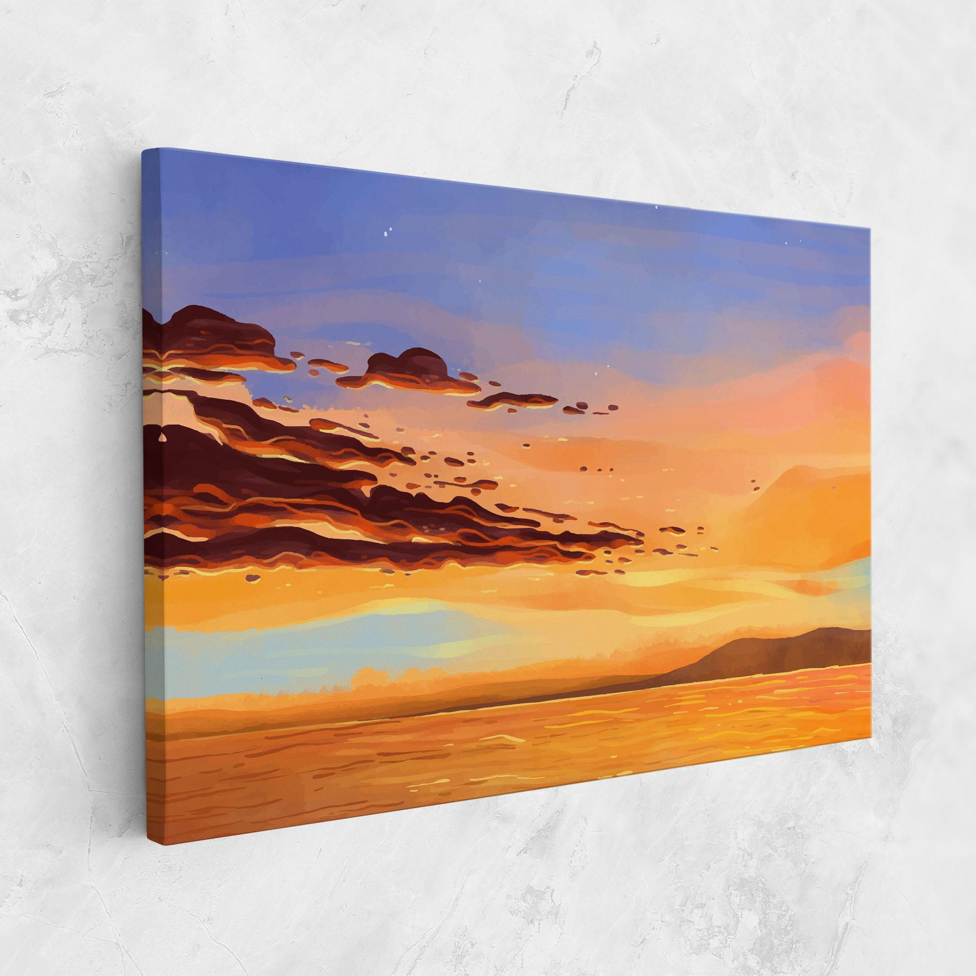 Vászonkép Dark Cloud Sunset mockup 1