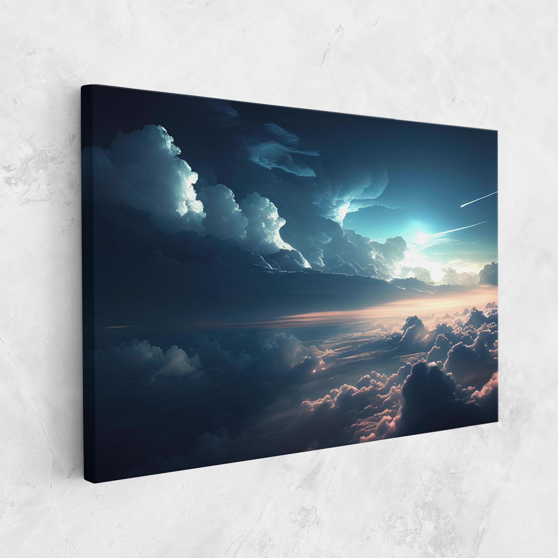 Vászonkép Dark Clouds mockup 1