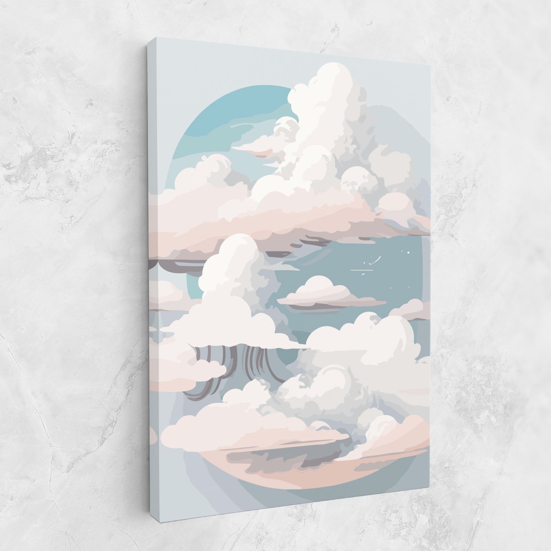 Cloud White Art mockup 1