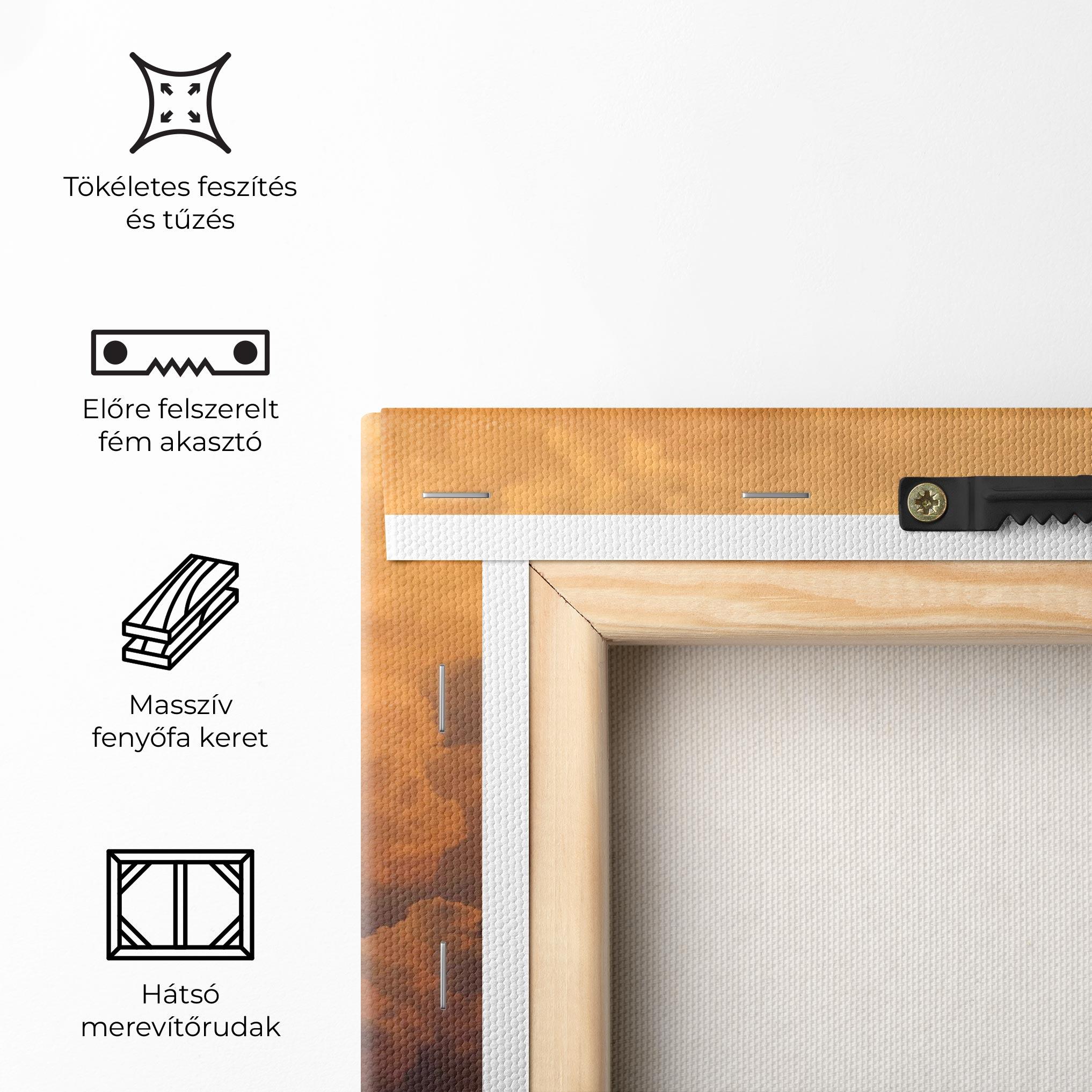 Vászonkép Brown Orange Clouds mockup 5