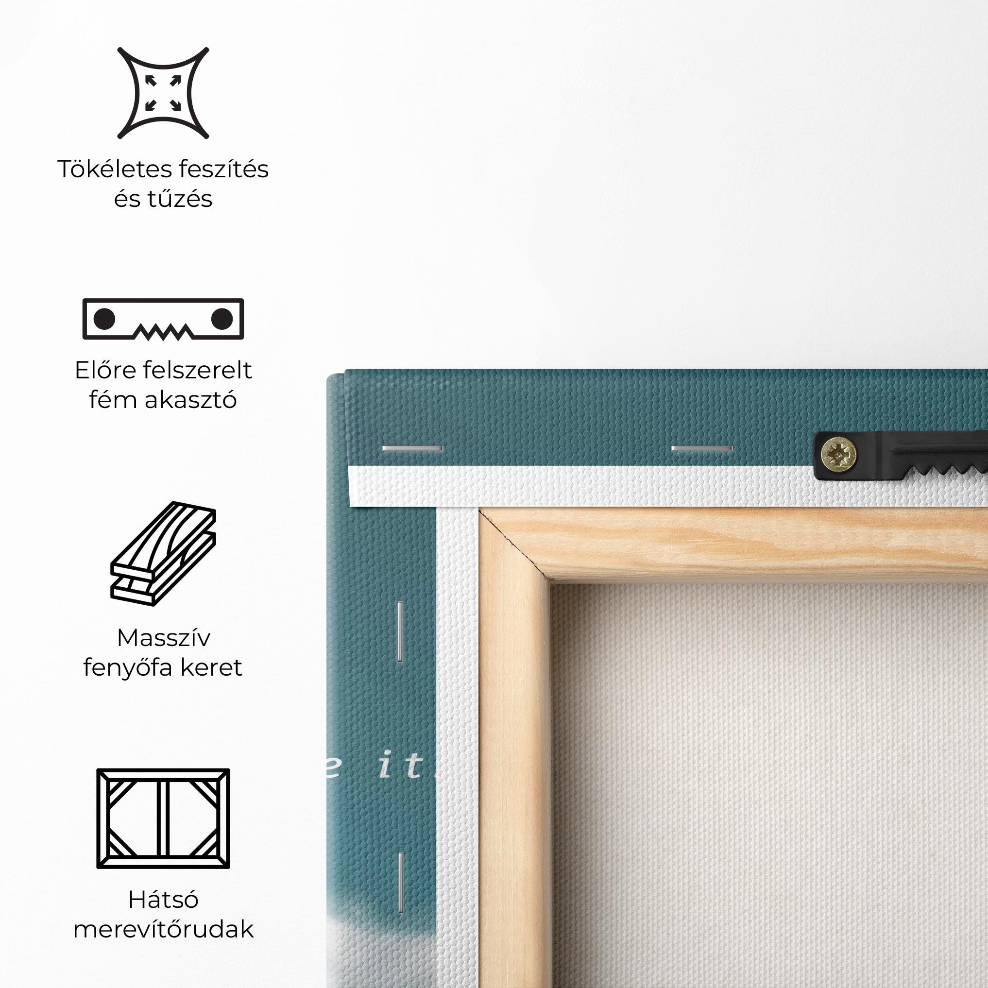 Vászonkép Clouds Text Green mockup 5