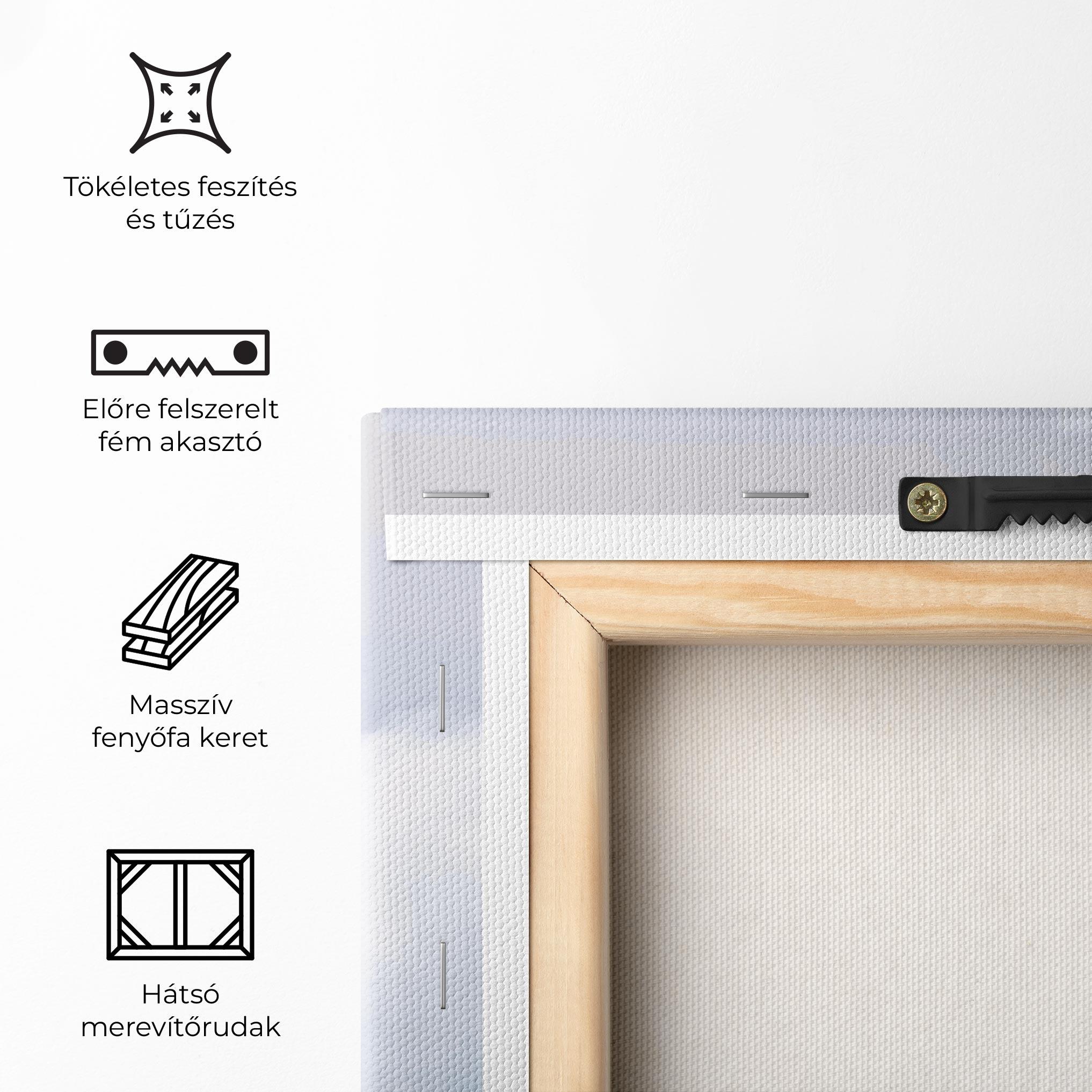 Vászonkép Clouds Text White mockup 5