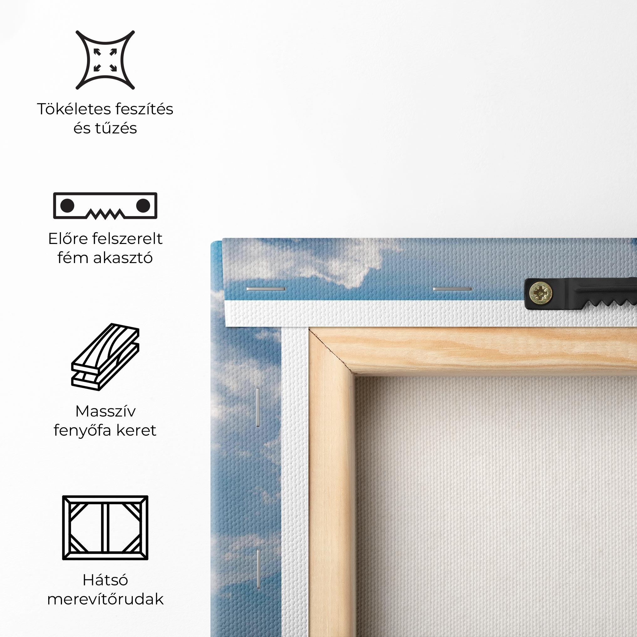 Vászonkép Cloudy View Mountain mockup 5