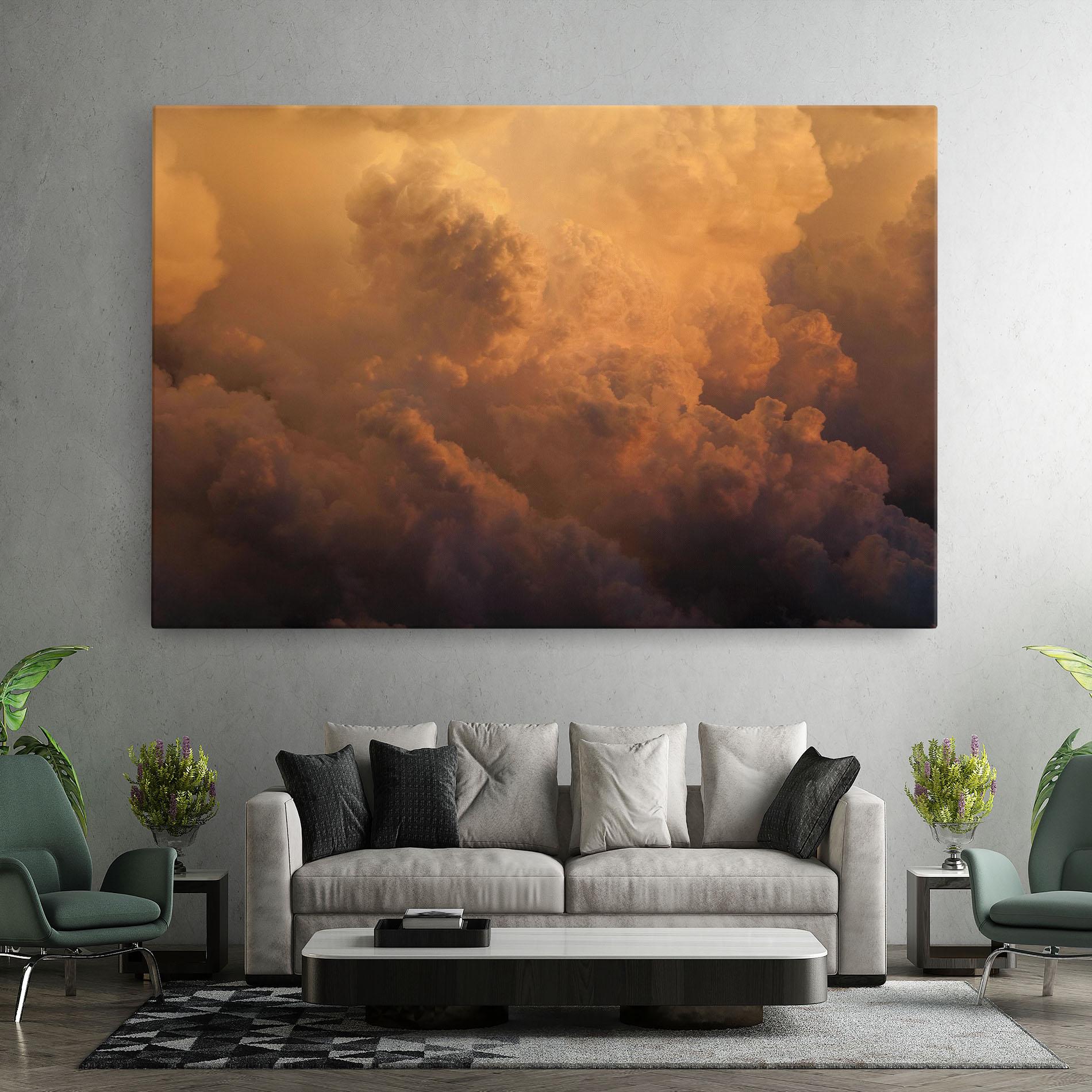 Vászonkép Brown Orange Clouds mockup 7