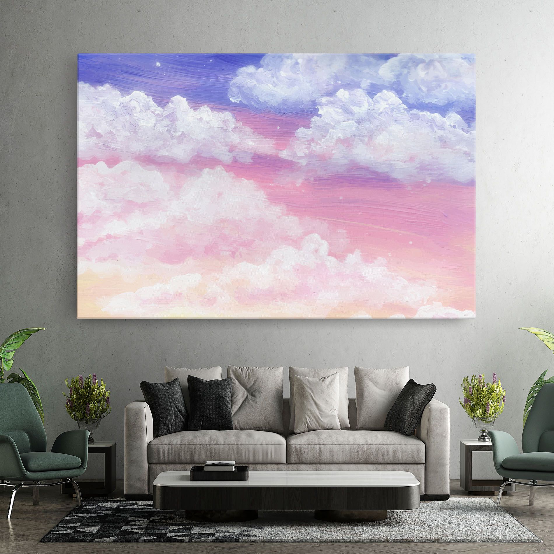 Cloud Paint Texture mockup 7