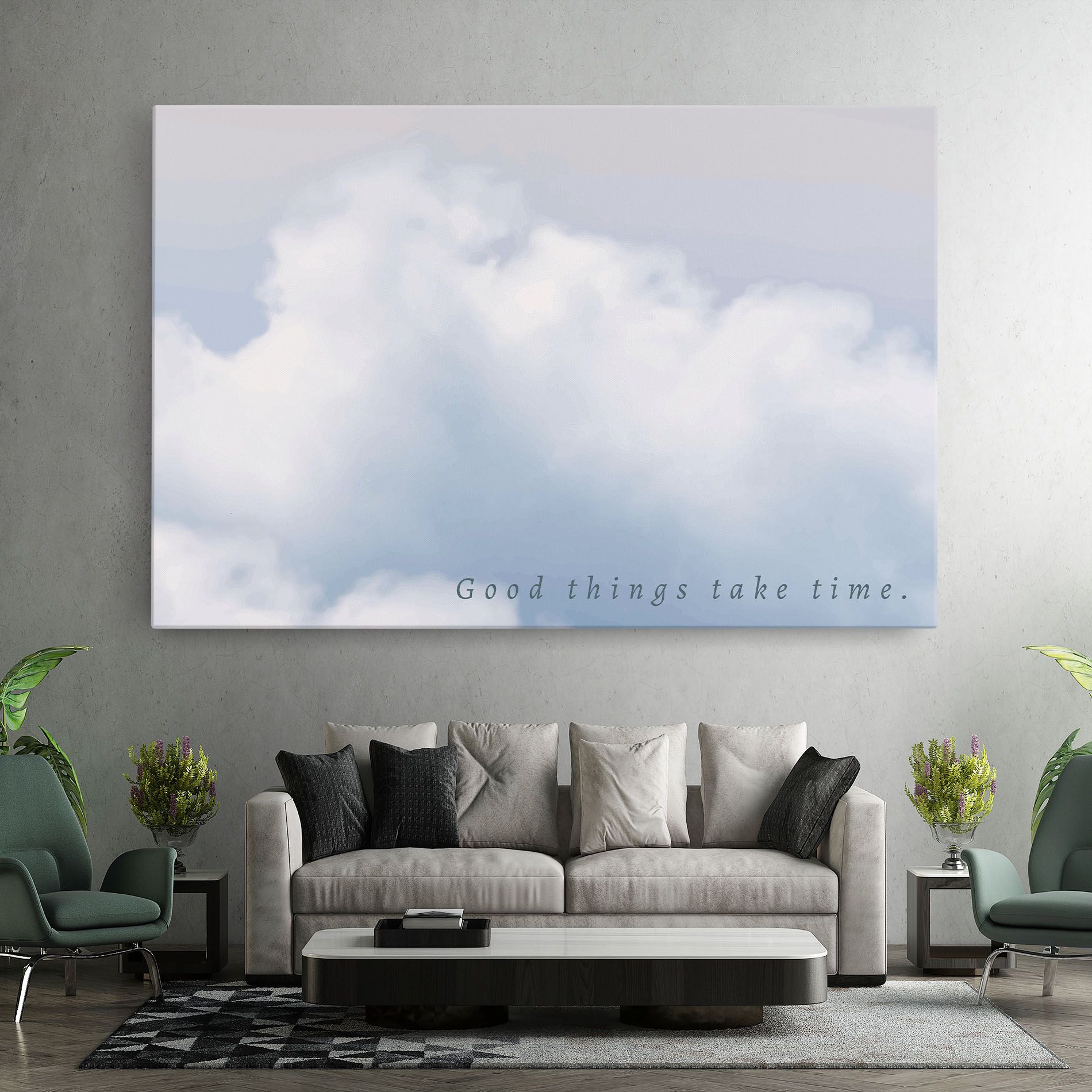 Clouds Text White mockup 7