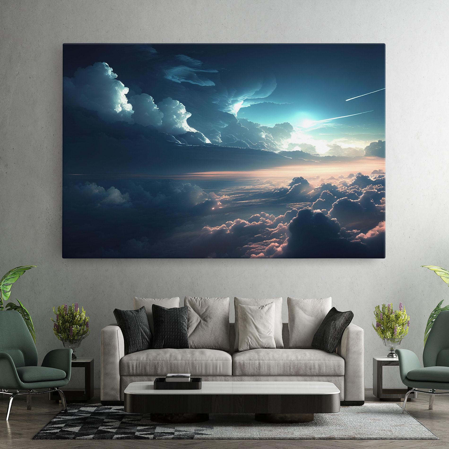 Vászonkép Dark Clouds mockup 7