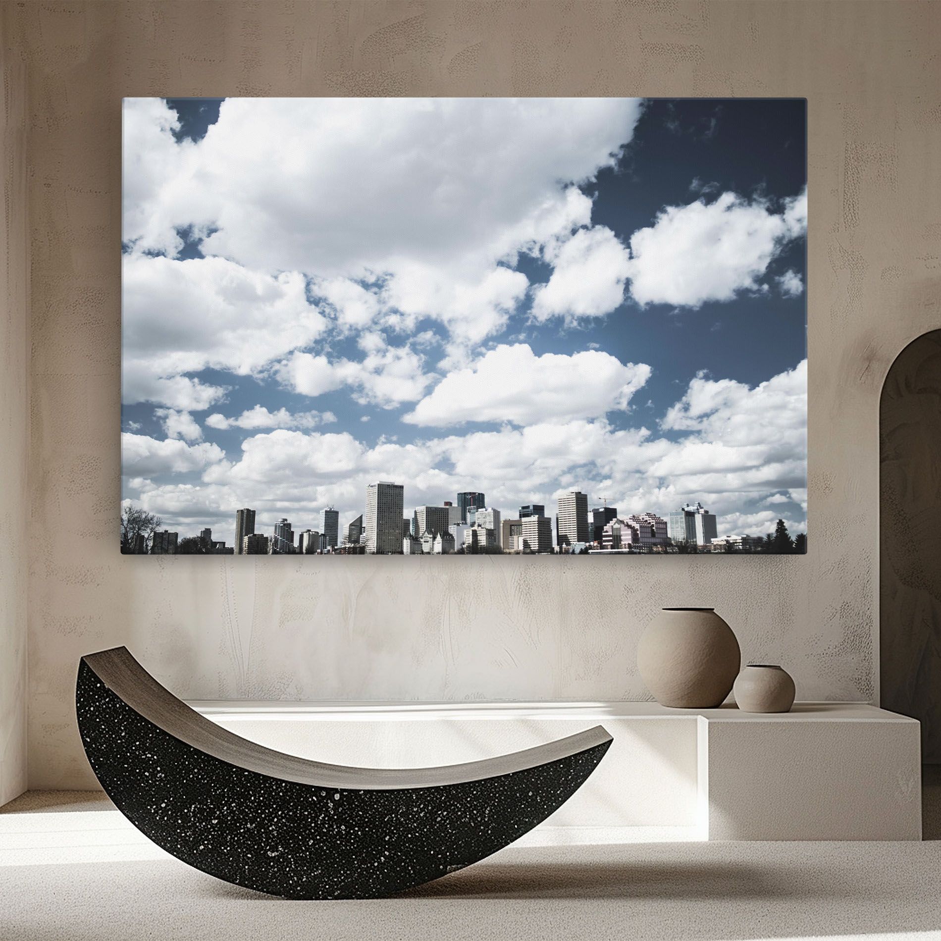 Clouds Over City mockup 8