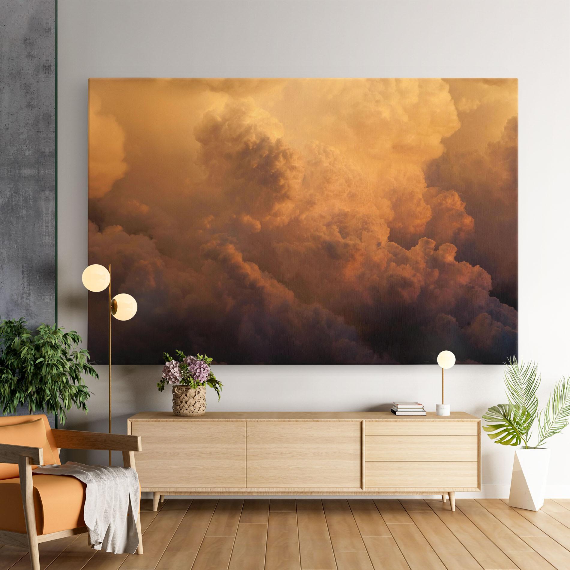 Vászonkép Brown Orange Clouds mockup 9