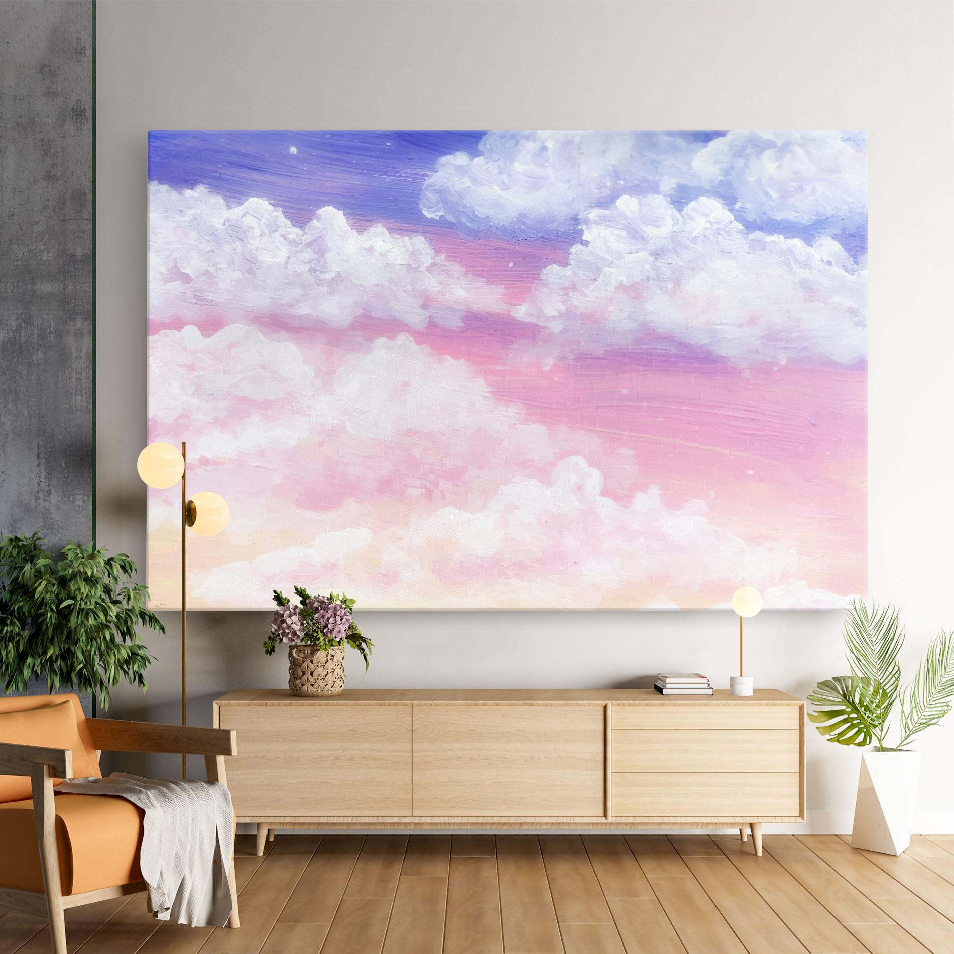 Vászonkép Cloud Paint Texture mockup 9