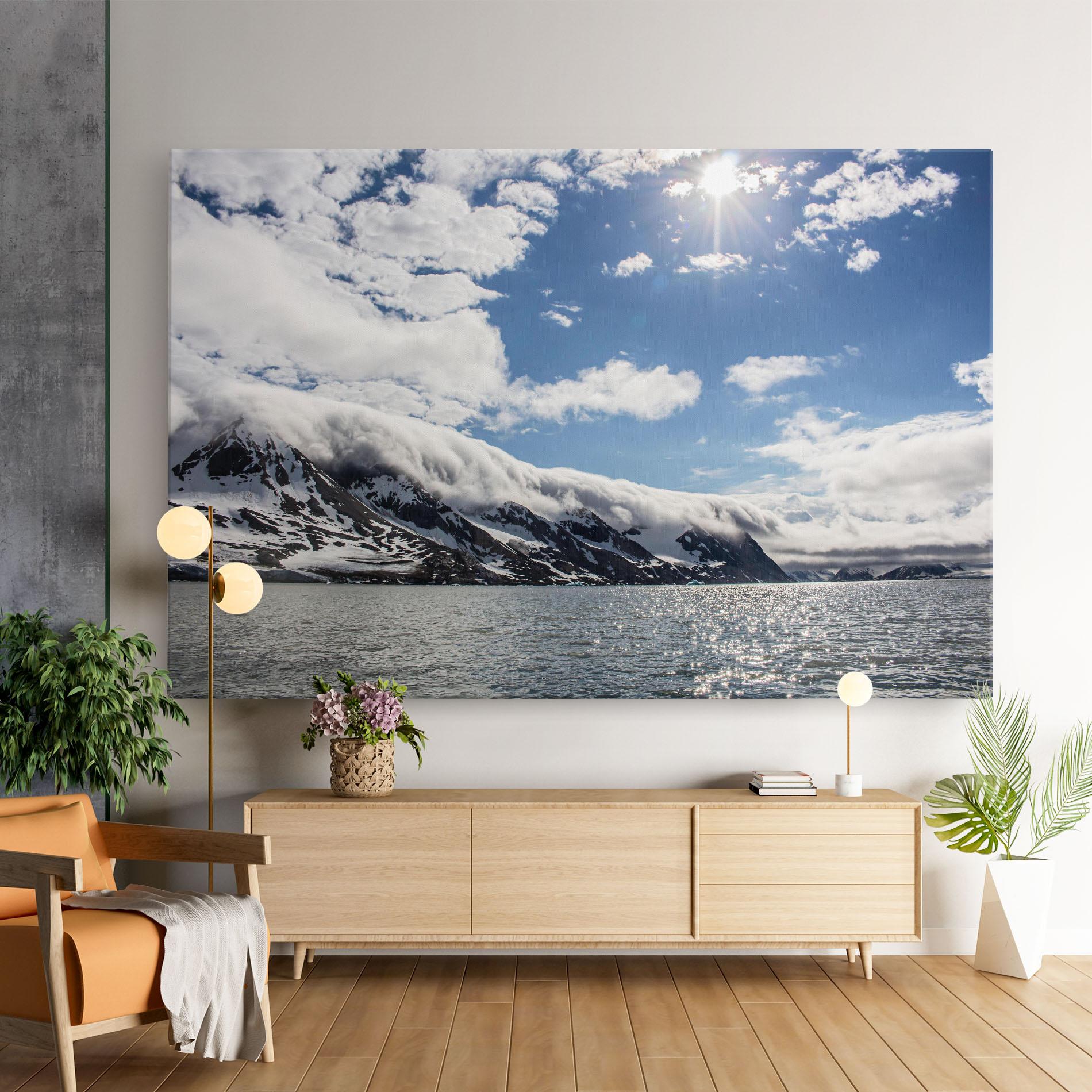 Vászonkép Clouds Over Ice mockup 9