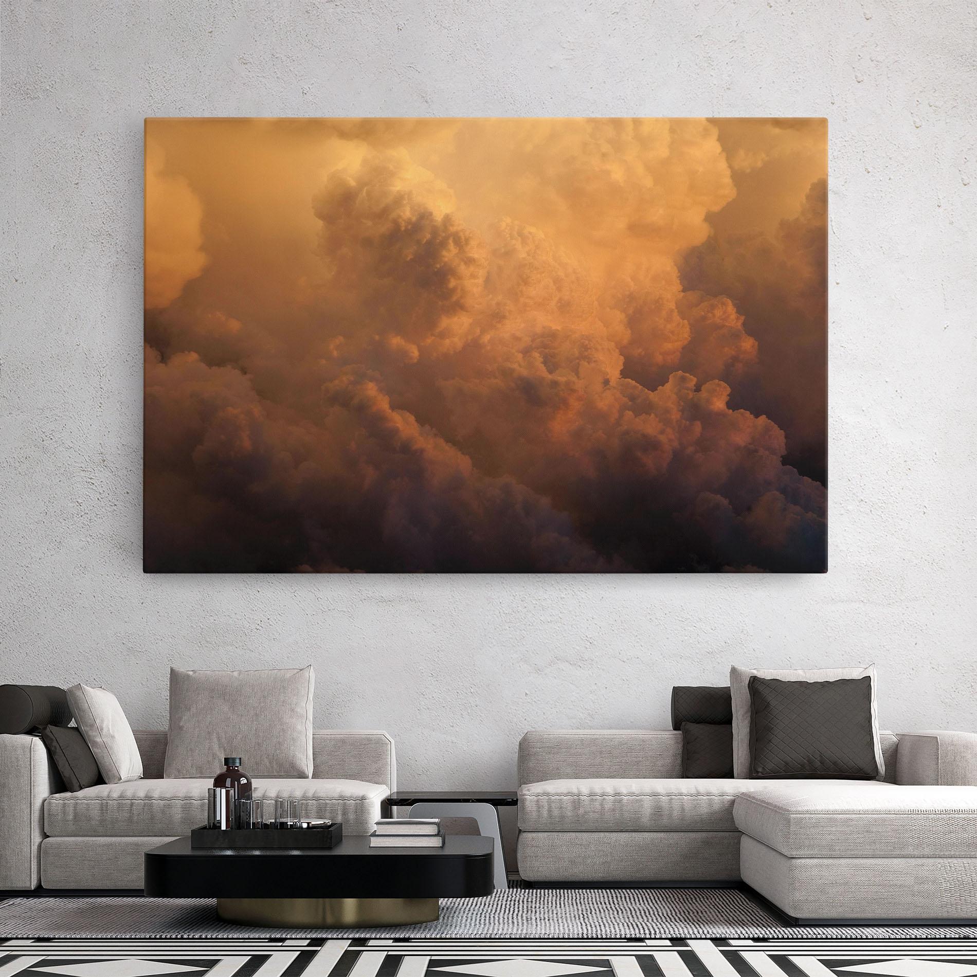 Vászonkép Brown Orange Clouds mockup 2
