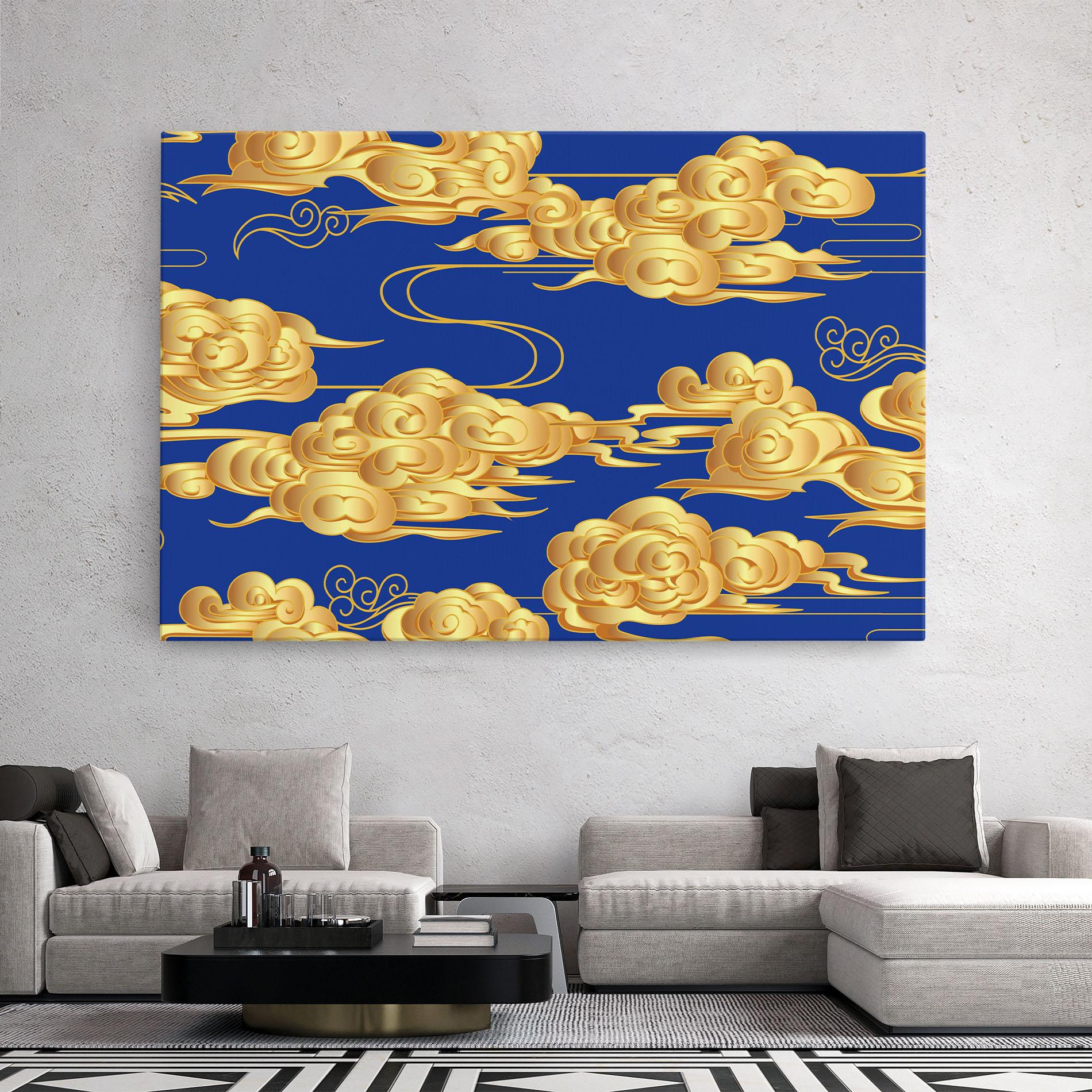 Vászonkép Gold Clouds mockup 2