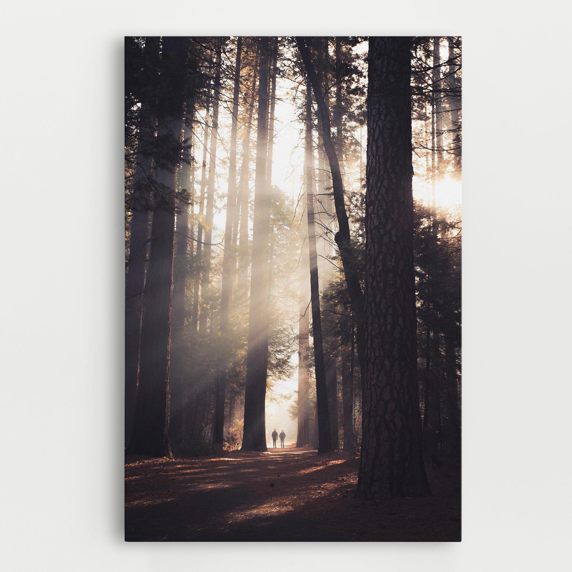 Vászonkép Foggy Couple Forest mockup 0