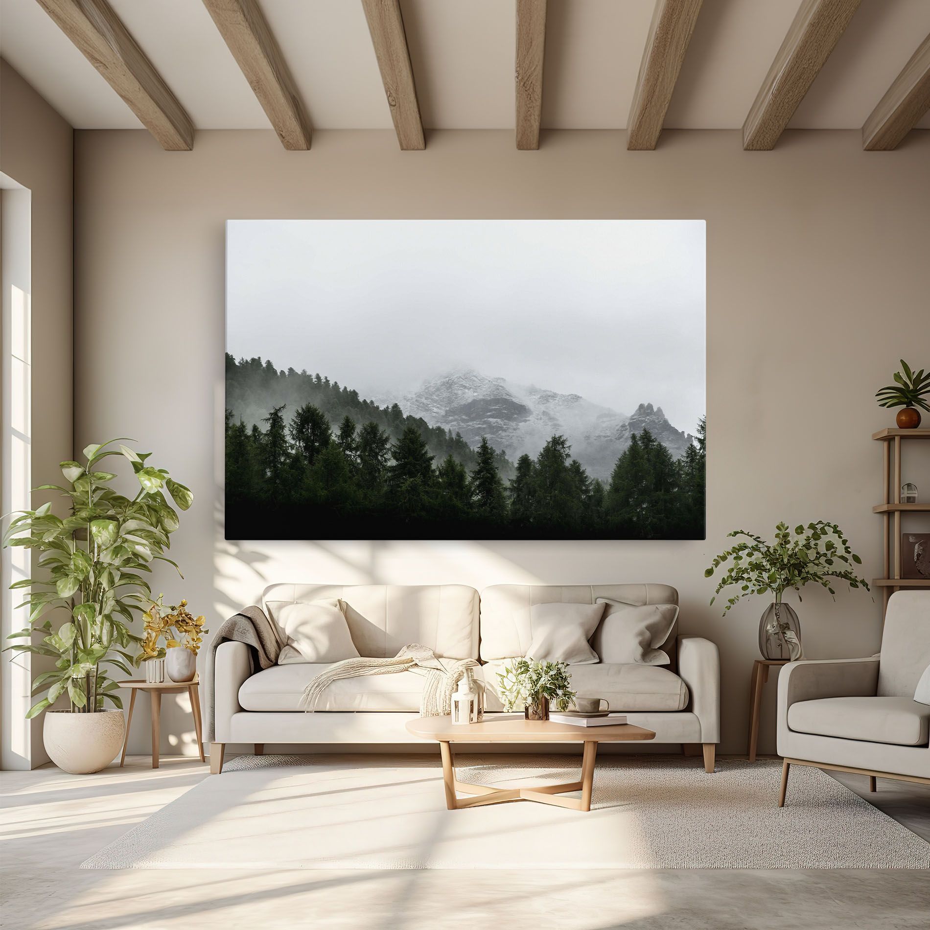 Foggy Mountain Forest mockup 6