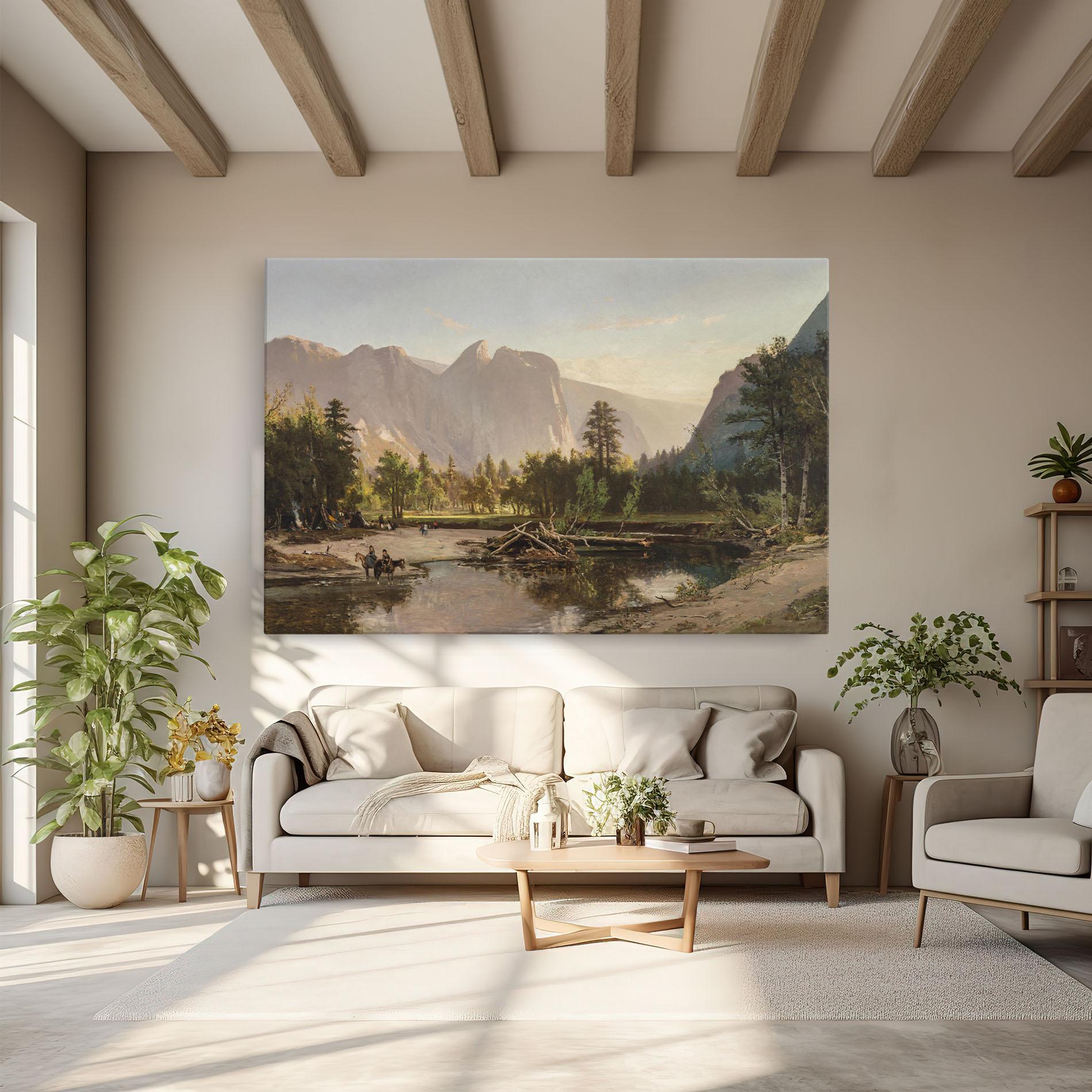 Vászonkép Small Lake Forest mockup 6