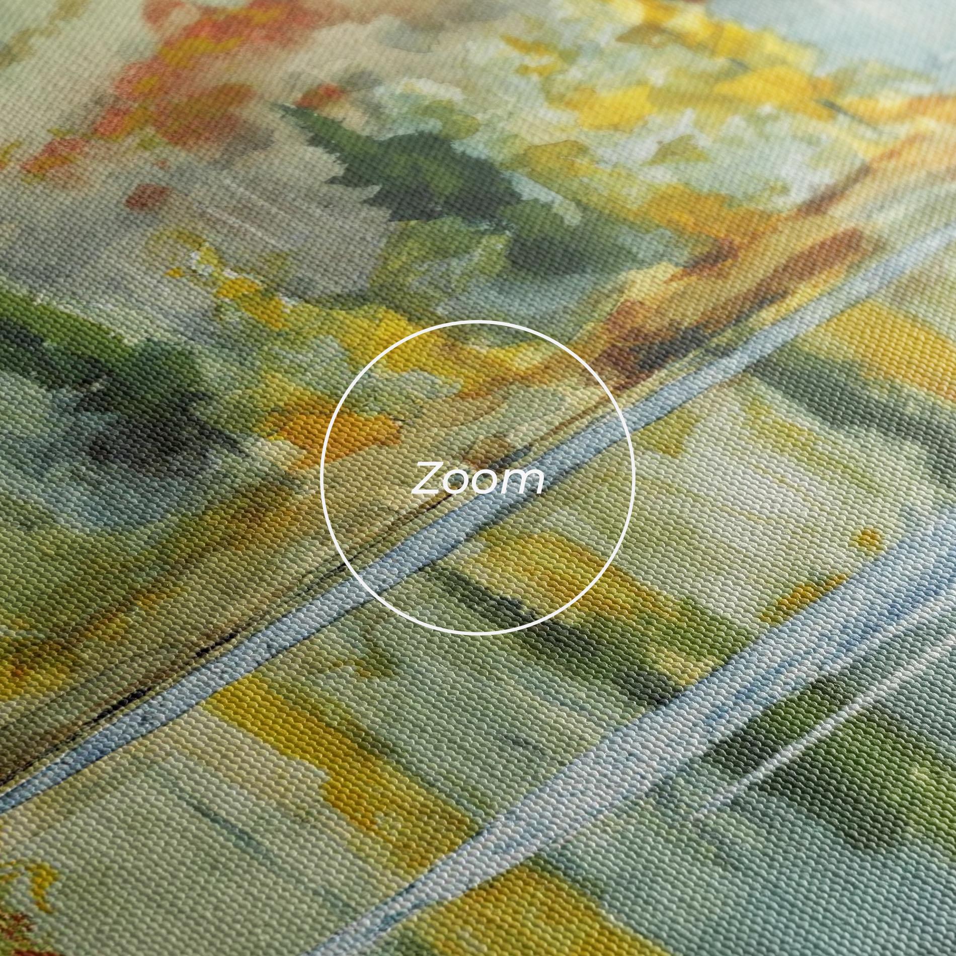 Vászonkép Trees Painting Lake mockup 3