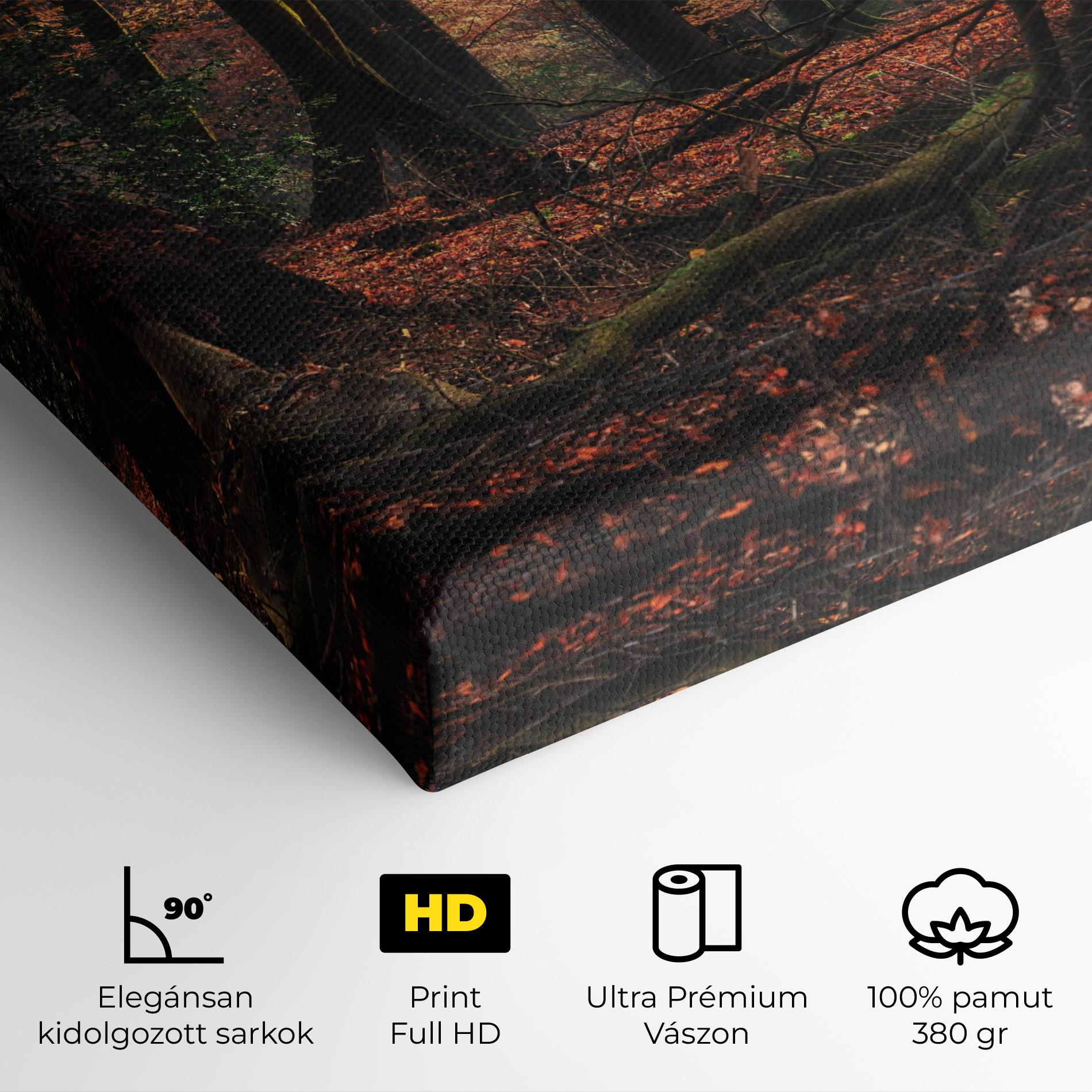 Vászonkép Autumn Forest Trees mockup 4