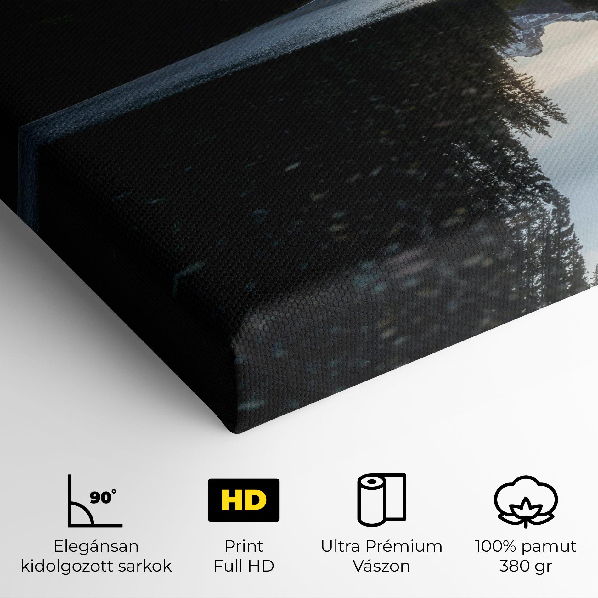 Vászonkép Big Lake Forest mockup 4